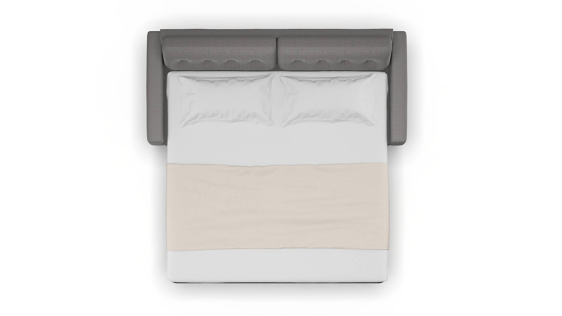 Milan Terrain Oatmeal Sofa Sleeper Espresso legs 3