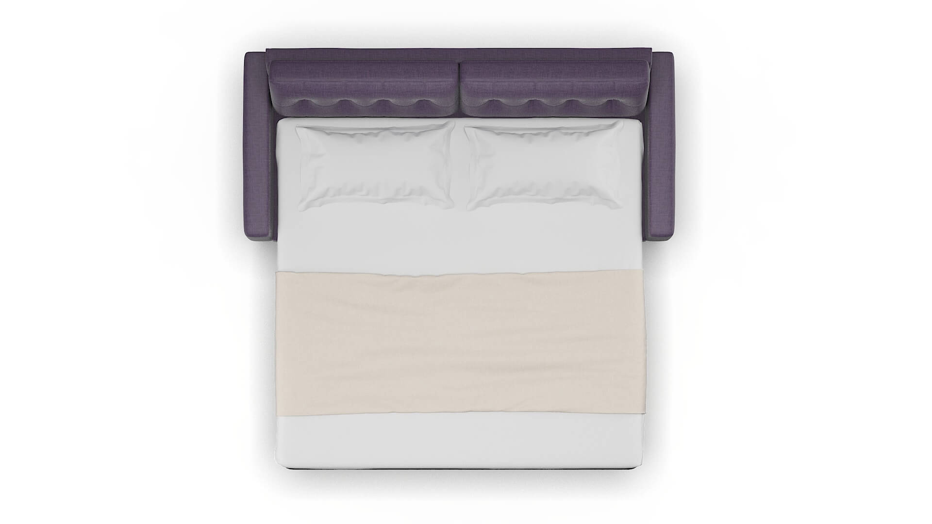 Milan Tess Blackberry Sofa Sleeper Espresso legs 3