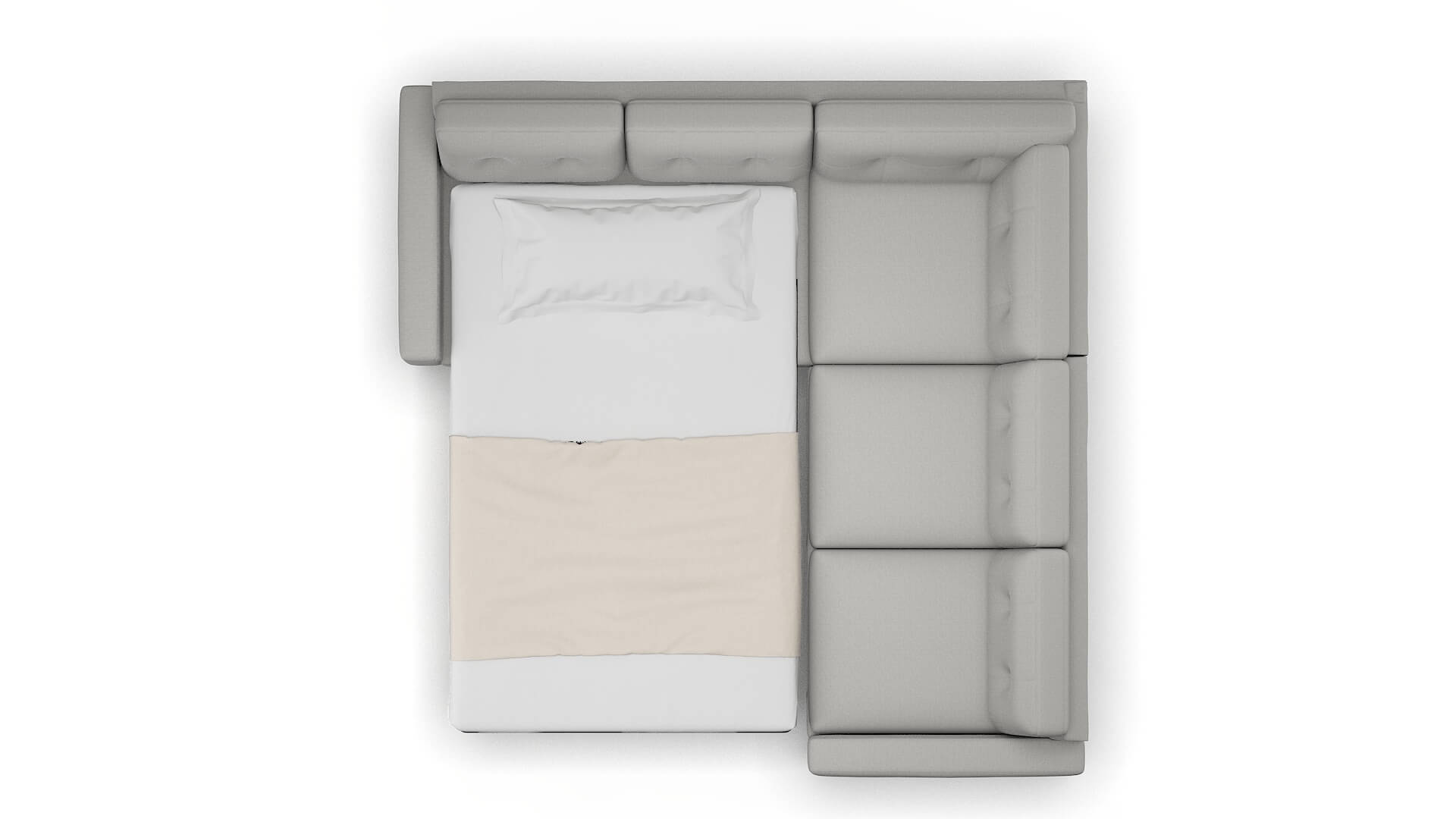 Milan Urban_d Pepper Sectional Sleeper Espresso legs 3