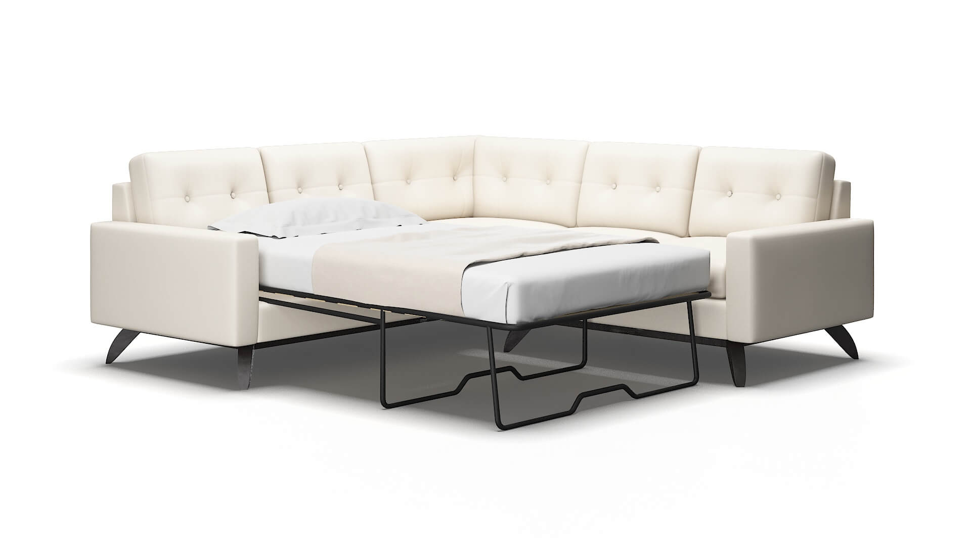 Milan Urban_d snow Sectional sleeper Espresso Legs  2