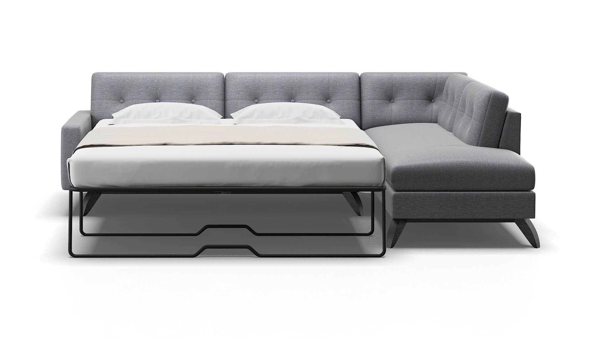Milan Venus Mist Panel Sleeper Espresso legs 1
