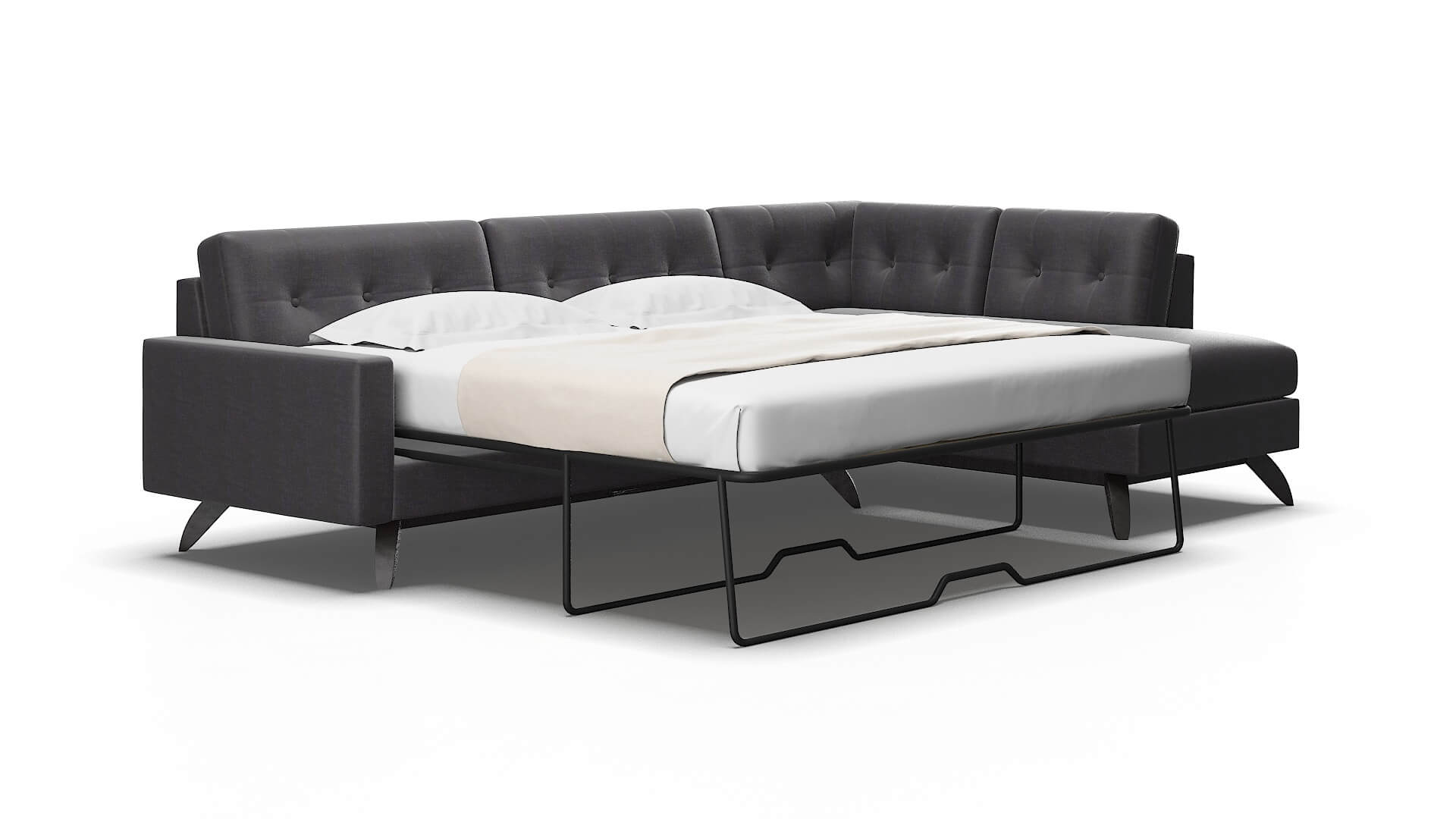 Milan Venus onyx Panel sleeper Espresso Legs  2