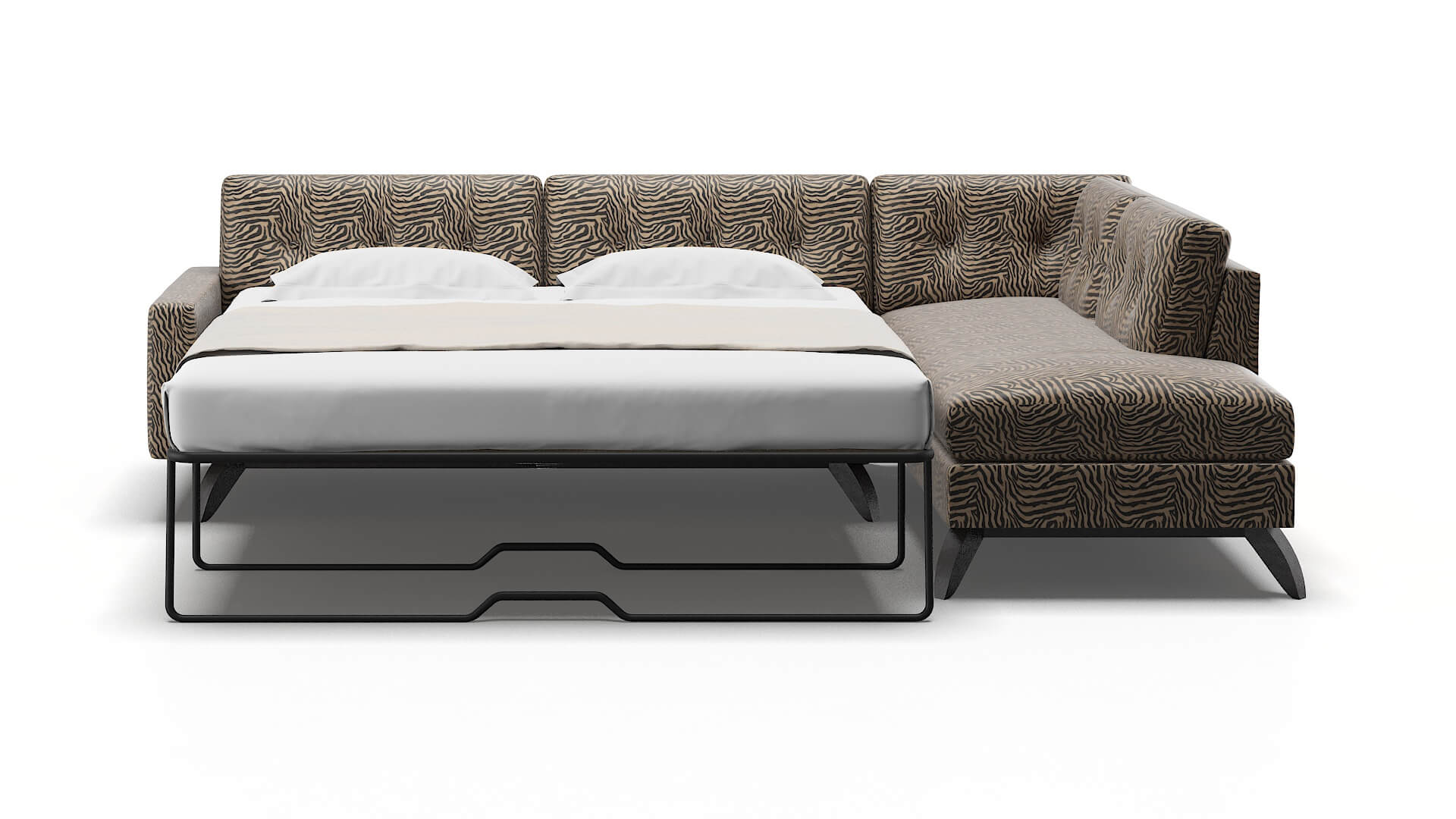 Milan Zambia Coffee Panel Sleeper Espresso legs 1