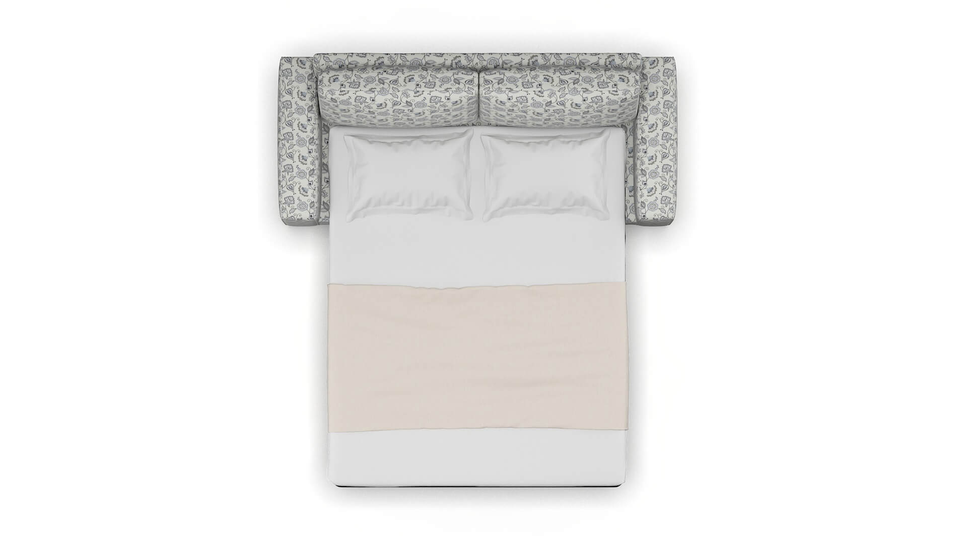 Monaco Avignon Sky Sofa Sleeper Espresso legs 3