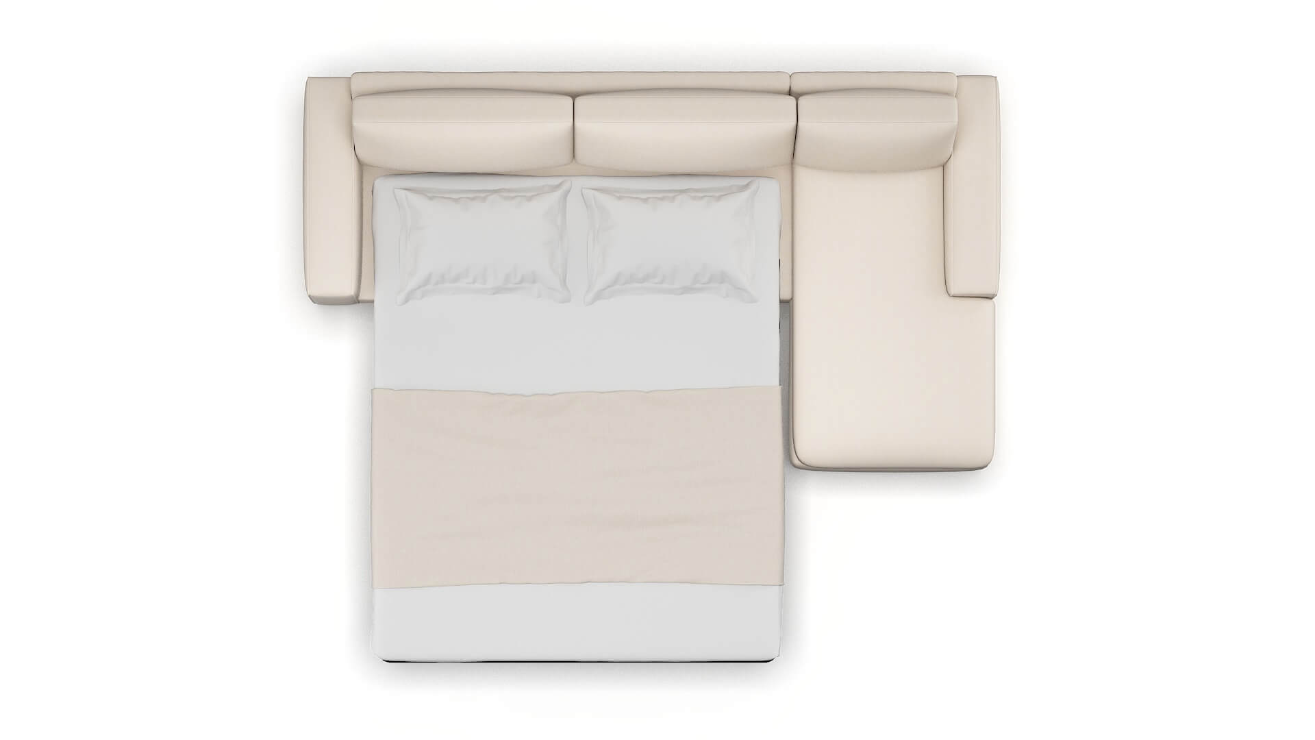 Monaco Bella Buckwheat Panel Sleeper Espresso legs 3