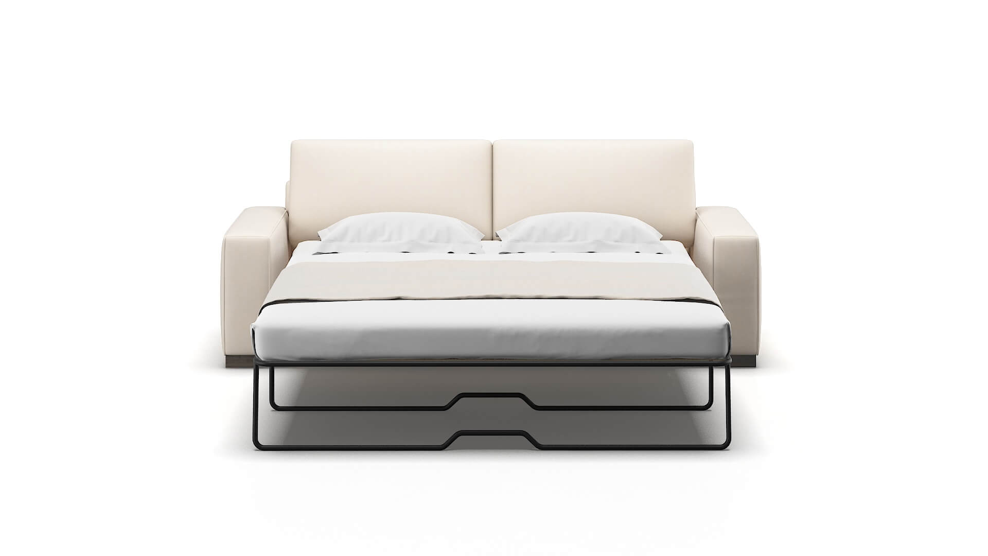 Monaco Bella Buckwheat Sofa Sleeper Espresso legs 1