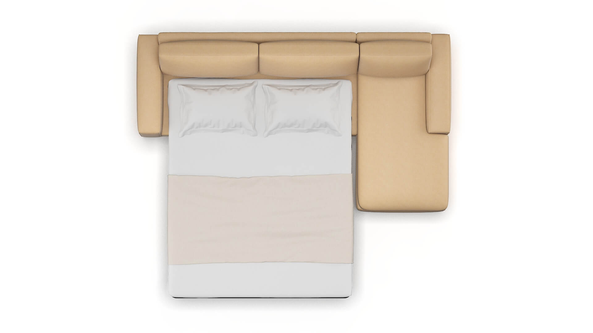 Monaco Bella Coffee Panel Sleeper Espresso legs 3