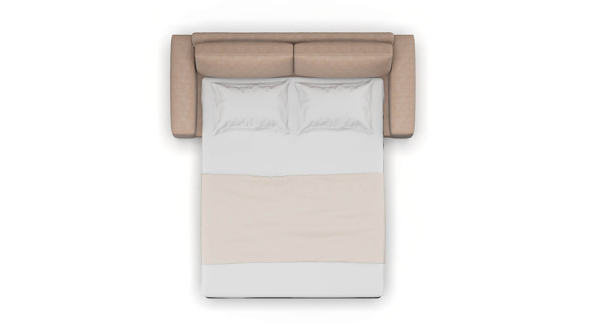 Monaco Bella Pewter Sofa Sleeper Espresso legs 3