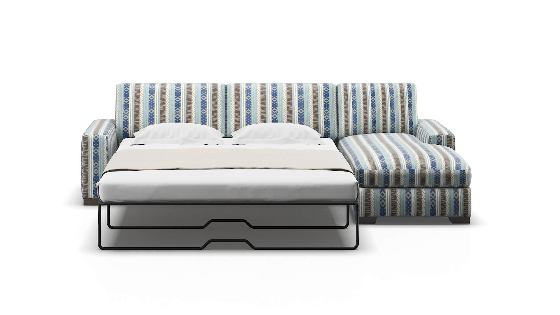 Monaco Bodhi Indigo Panel Sleeper Espresso legs 1