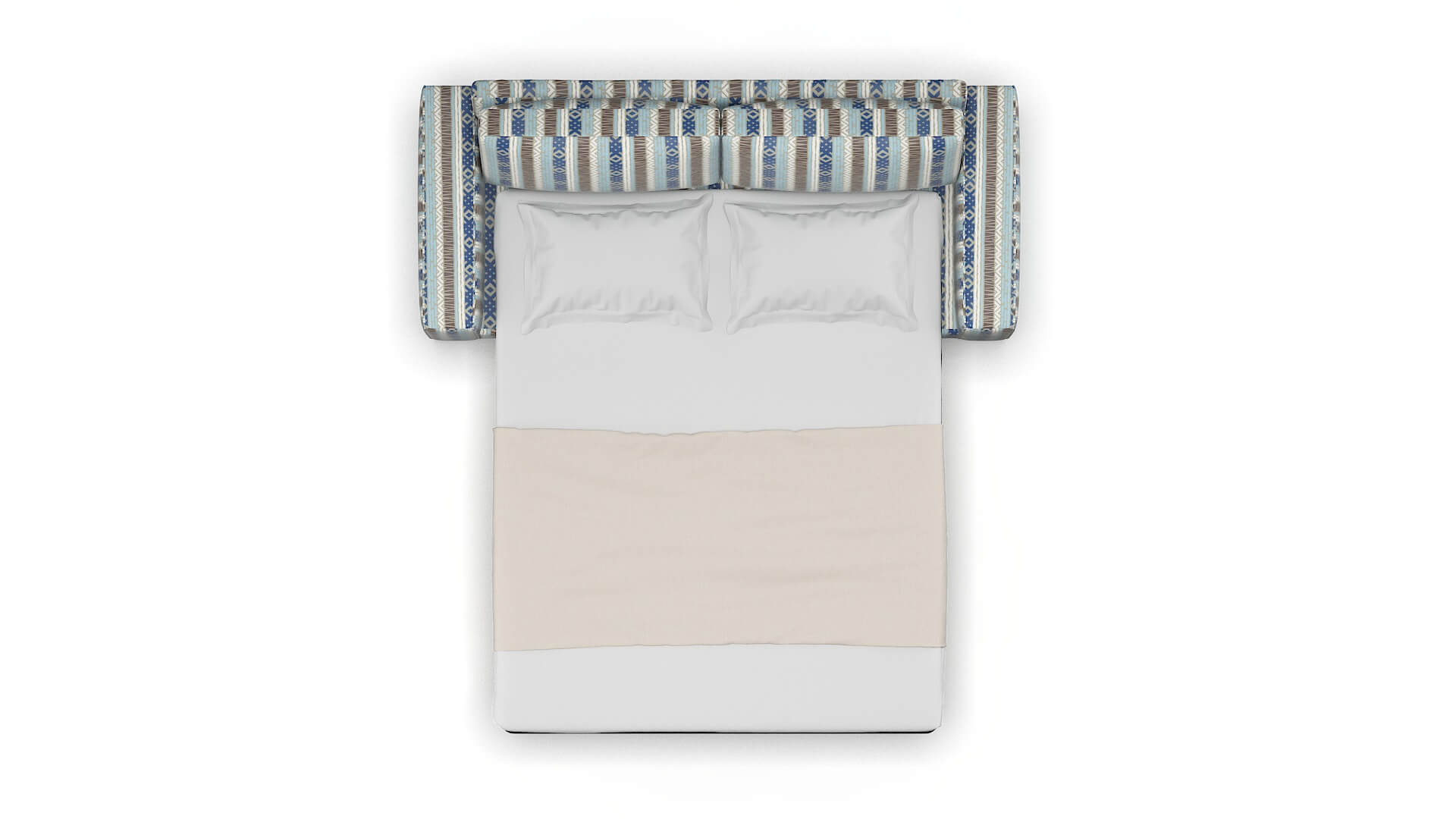 Monaco Bodhi Indigo Sofa Sleeper Espresso legs 3