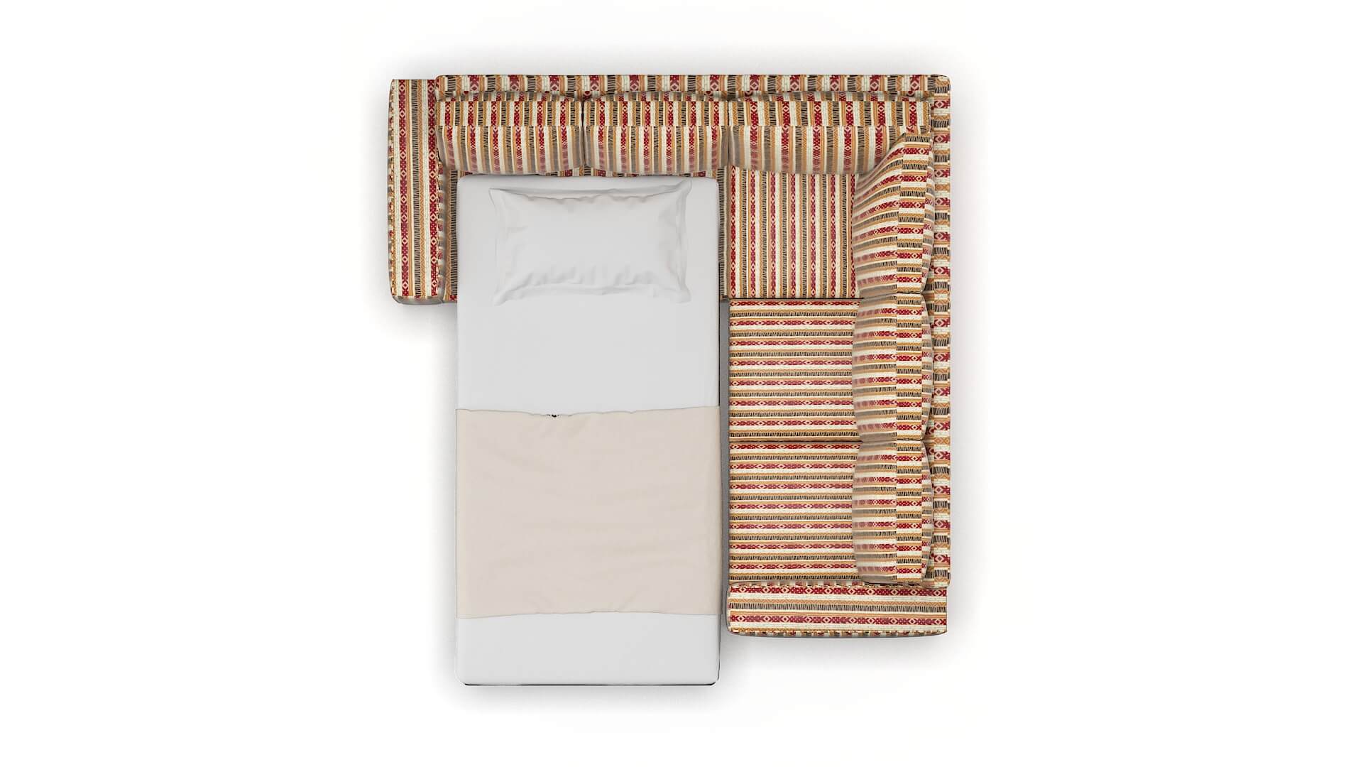 Monaco Bodhi Tango Sectional Sleeper Espresso legs 3