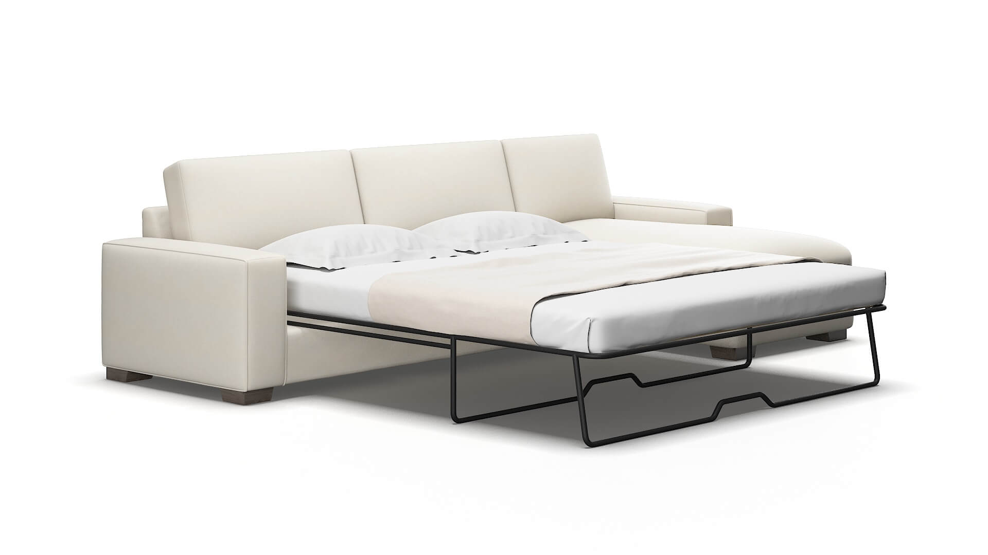 Monaco Bungalow Ivory Panel Sleeper Espresso legs 2