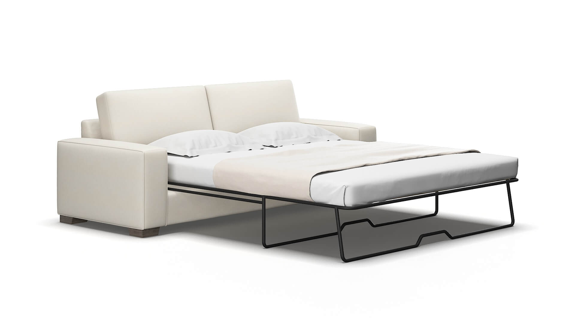 Monaco Bungalow ivory Sofa sleeper Espresso Legs  2