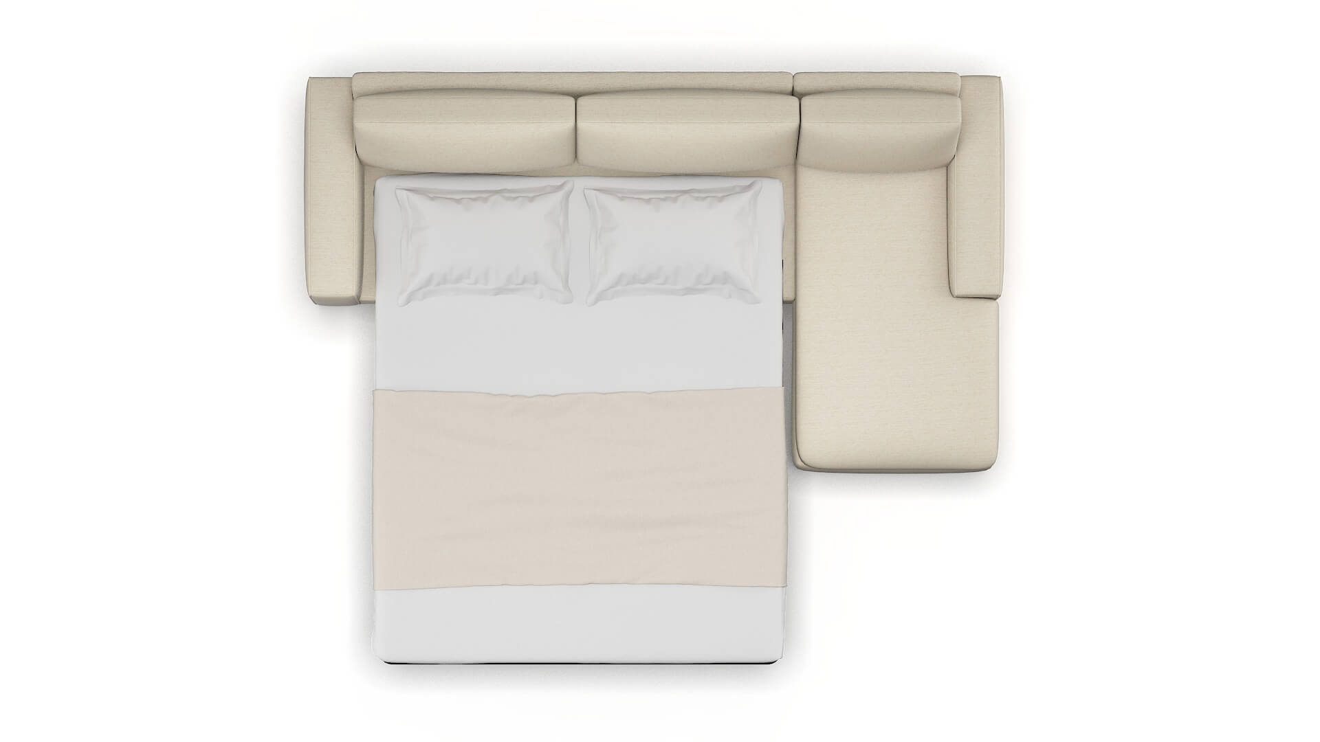 Monaco Chance Sand Panel Sleeper Espresso legs 3