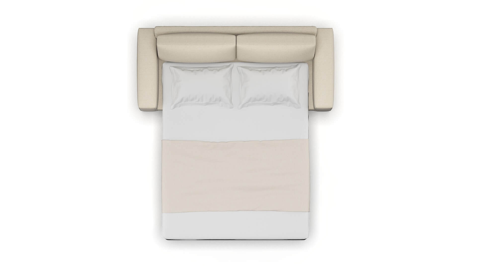 Monaco Chance Sand Sofa Sleeper Espresso legs 3