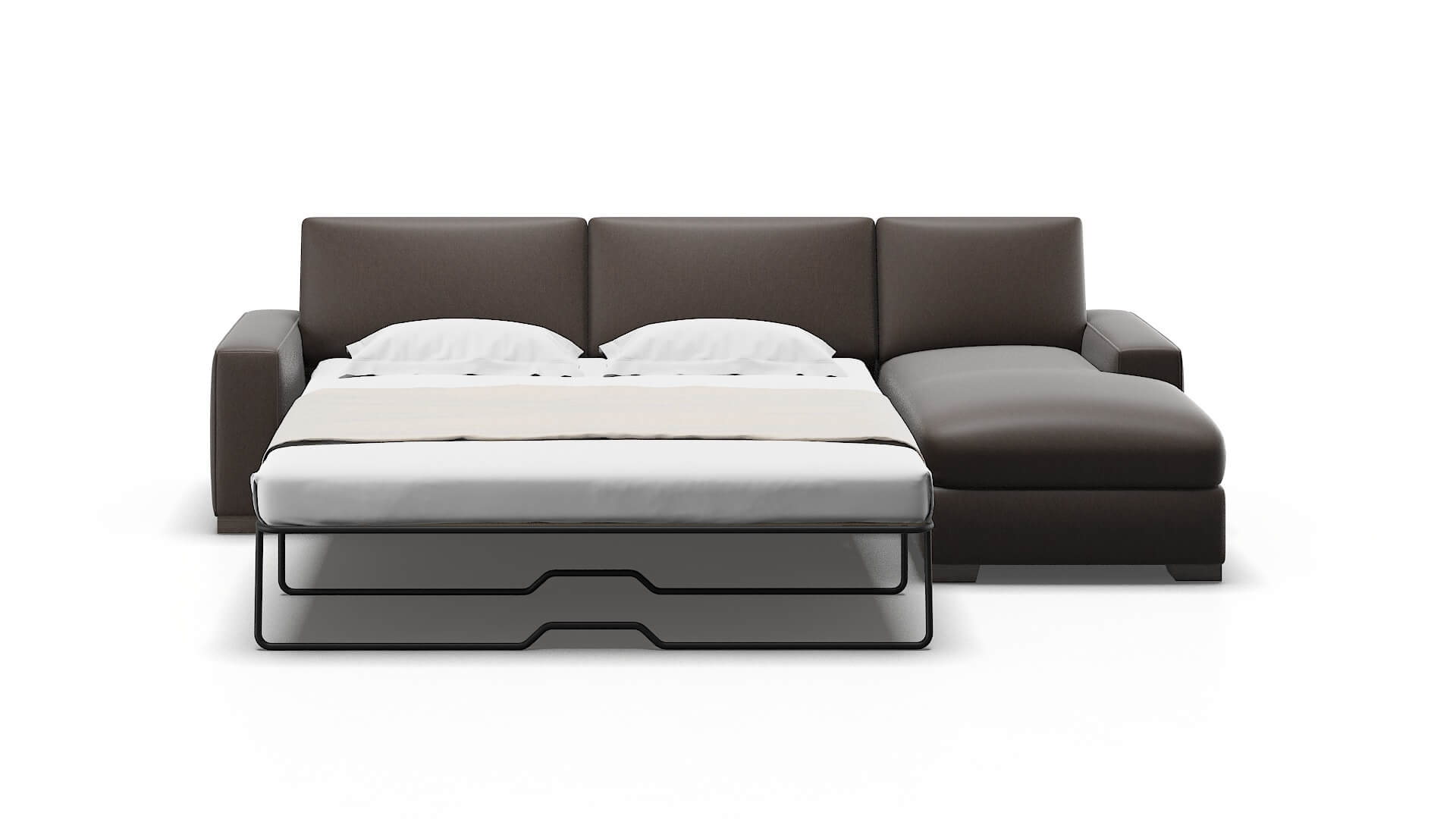 Monaco Cosmo Chocolate Panel Sleeper Espresso legs 1