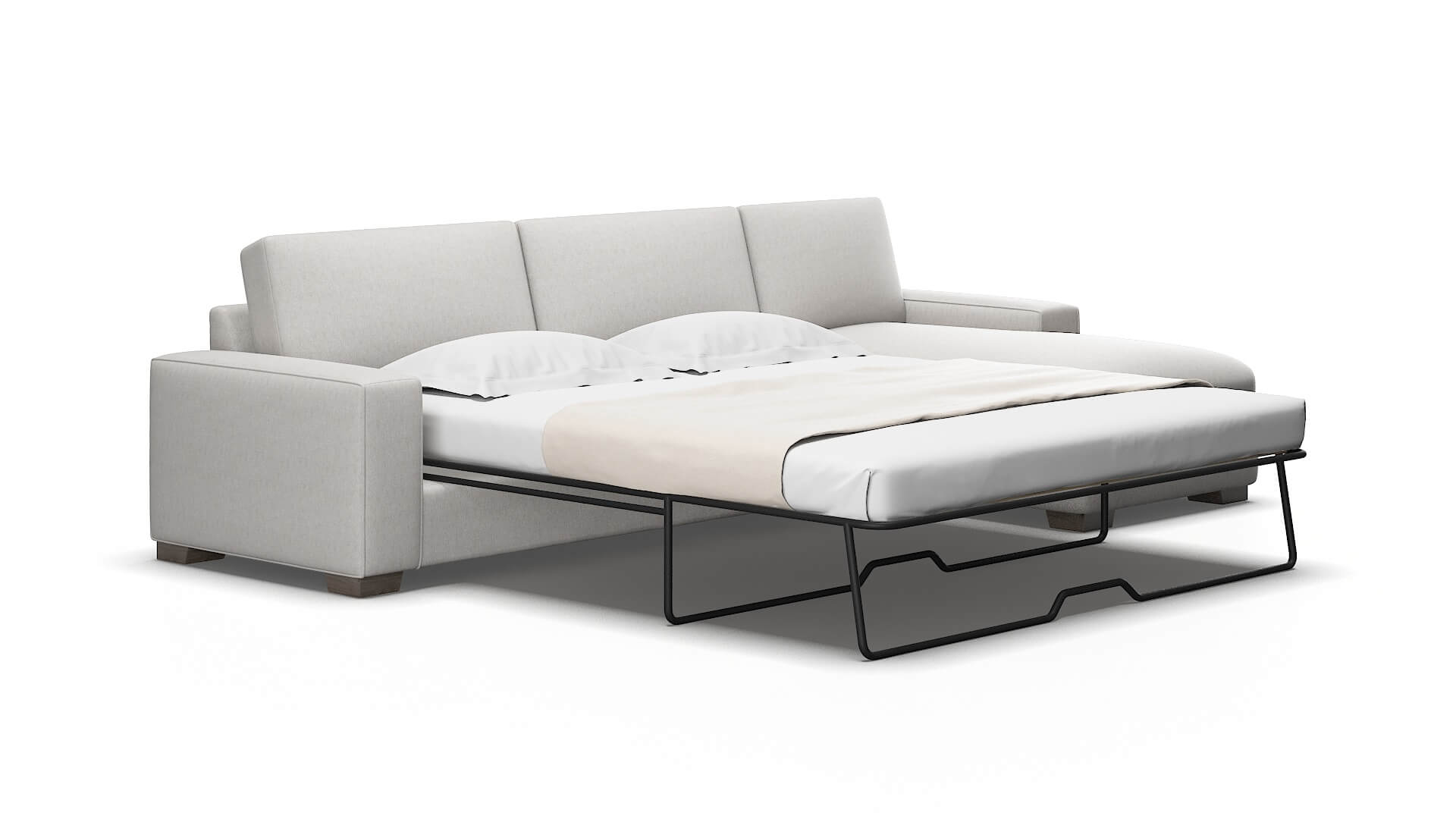 Monaco Cosmo silver Panel sleeper Espresso Legs  2