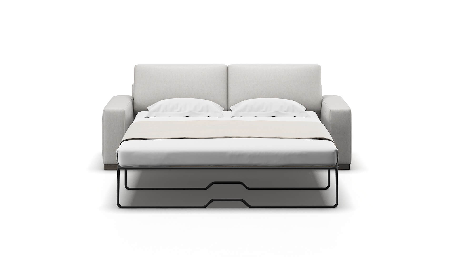 Monaco Cosmo Silver Sofa Sleeper Espresso legs 1