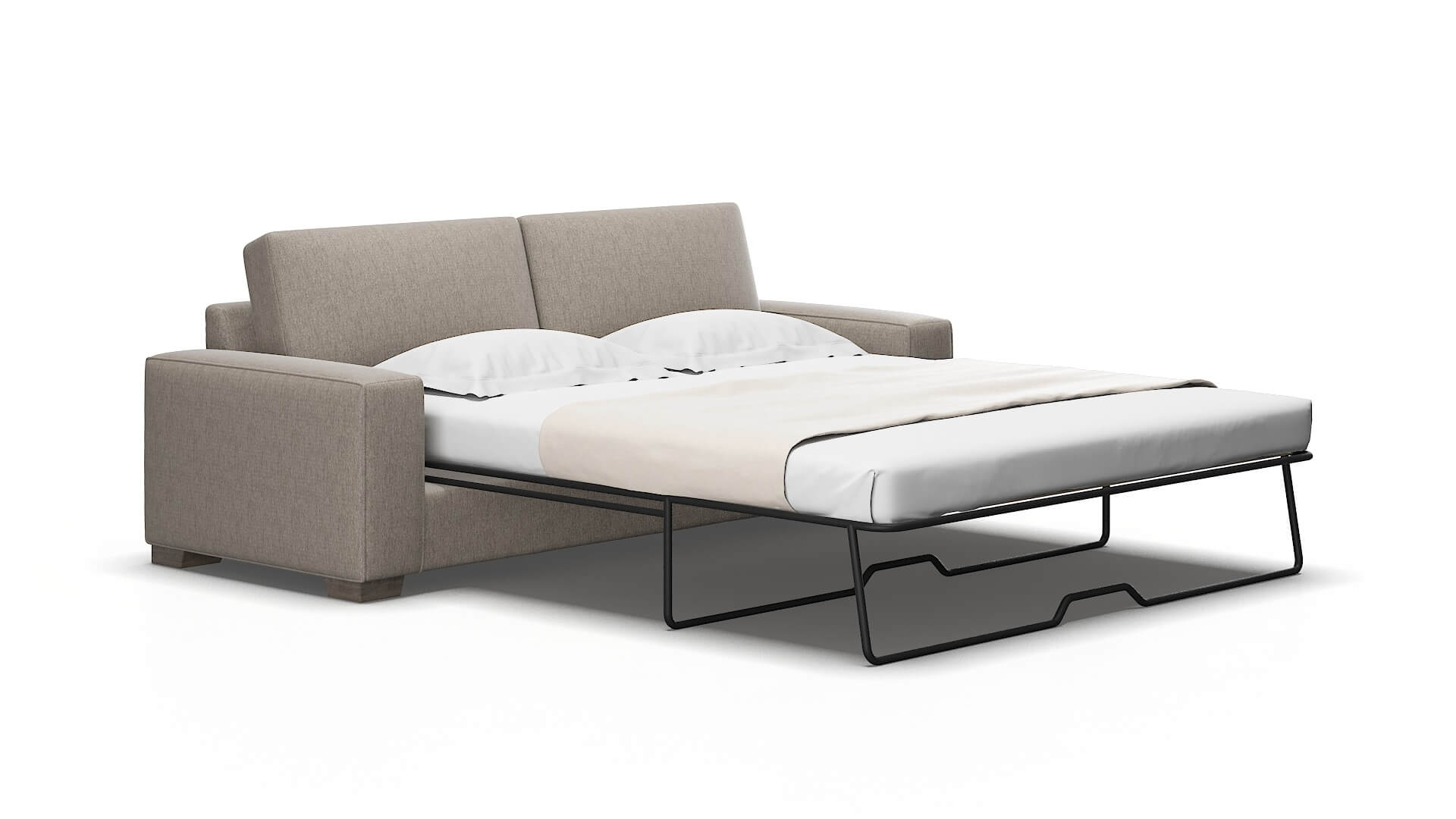 Monaco Cosmo taupe Sofa sleeper Espresso Legs  2