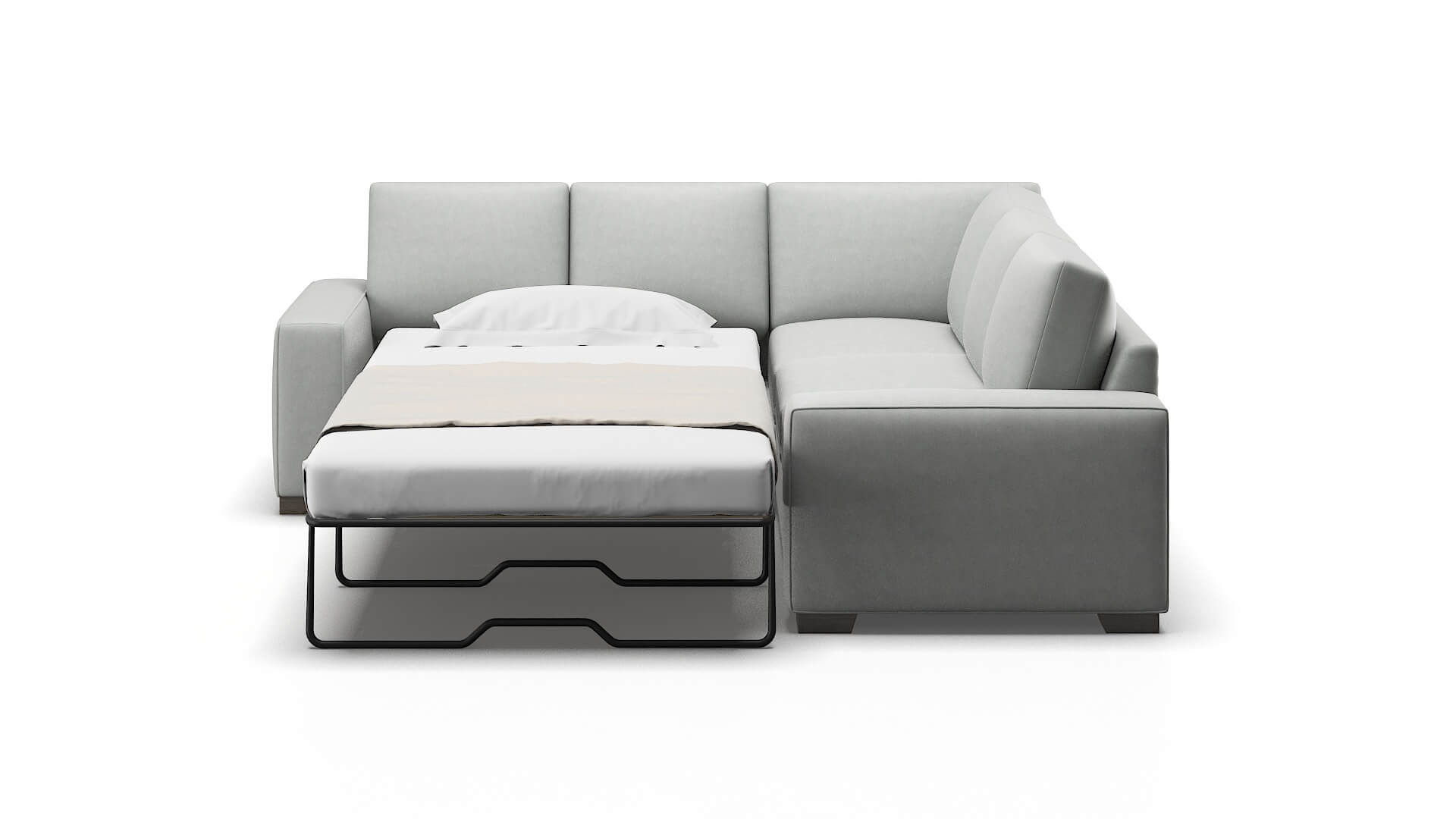 Monaco Dawson Platinum Sectional Sleeper Espresso legs 1