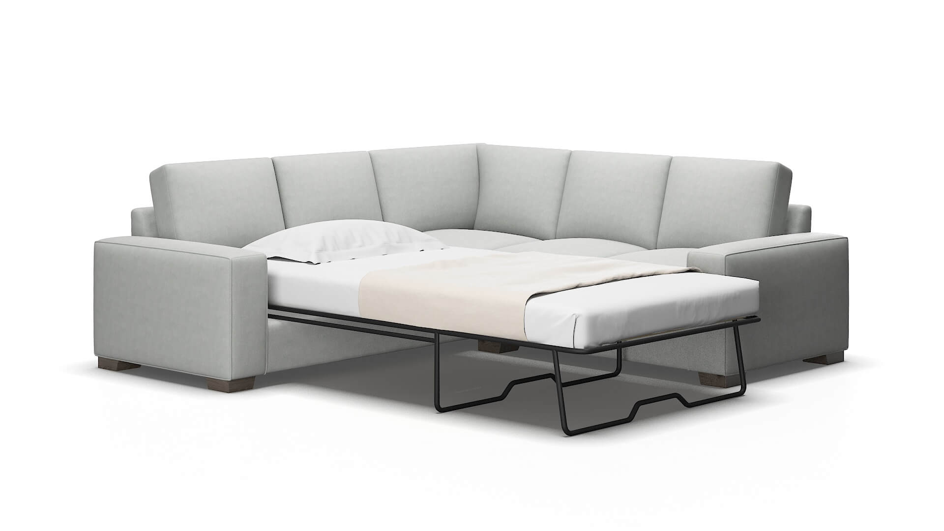 Monaco Dawson Platinum Sectional Sleeper Espresso legs 2