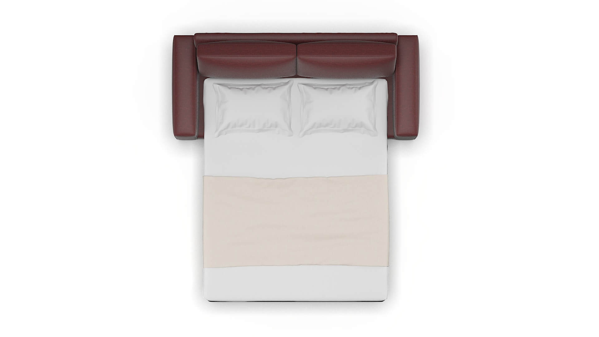 Monaco Derby Berry Sofa Sleeper Espresso legs 3