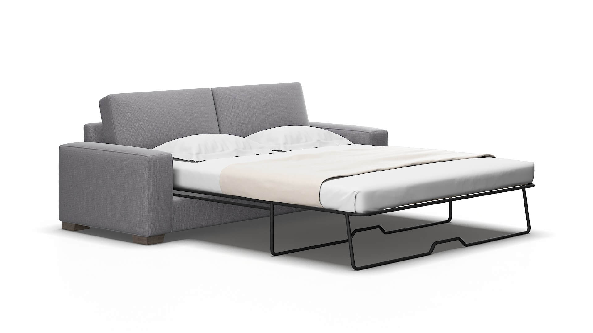 Monaco Insight Denim Sofa Sleeper Espresso legs 2