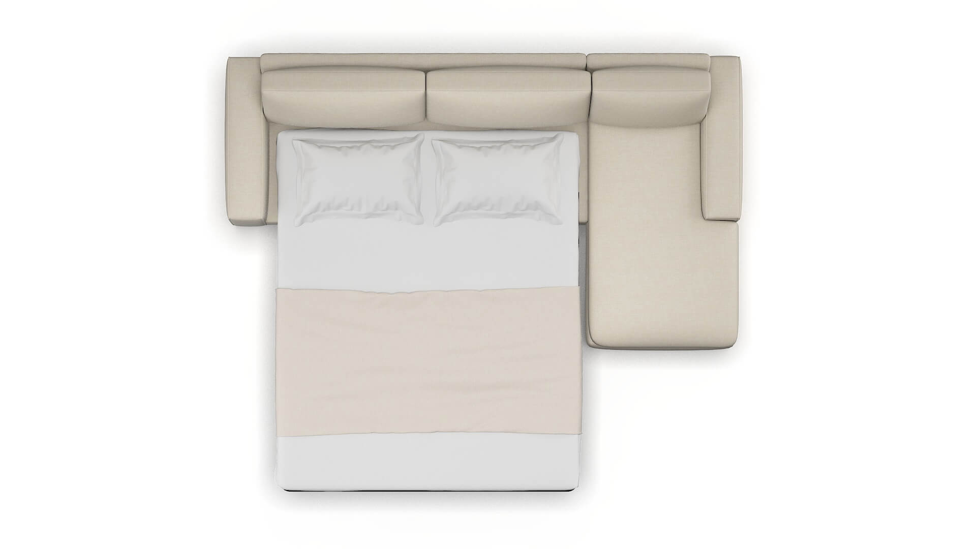 Monaco Keylargo Almond Panel Sleeper Espresso legs 3