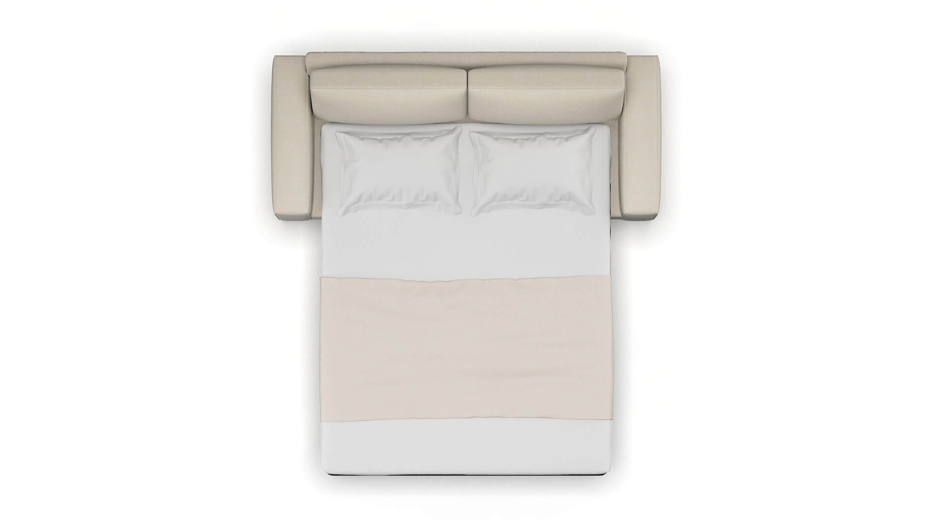 Monaco Keylargo Almond Sofa Sleeper Espresso legs 3