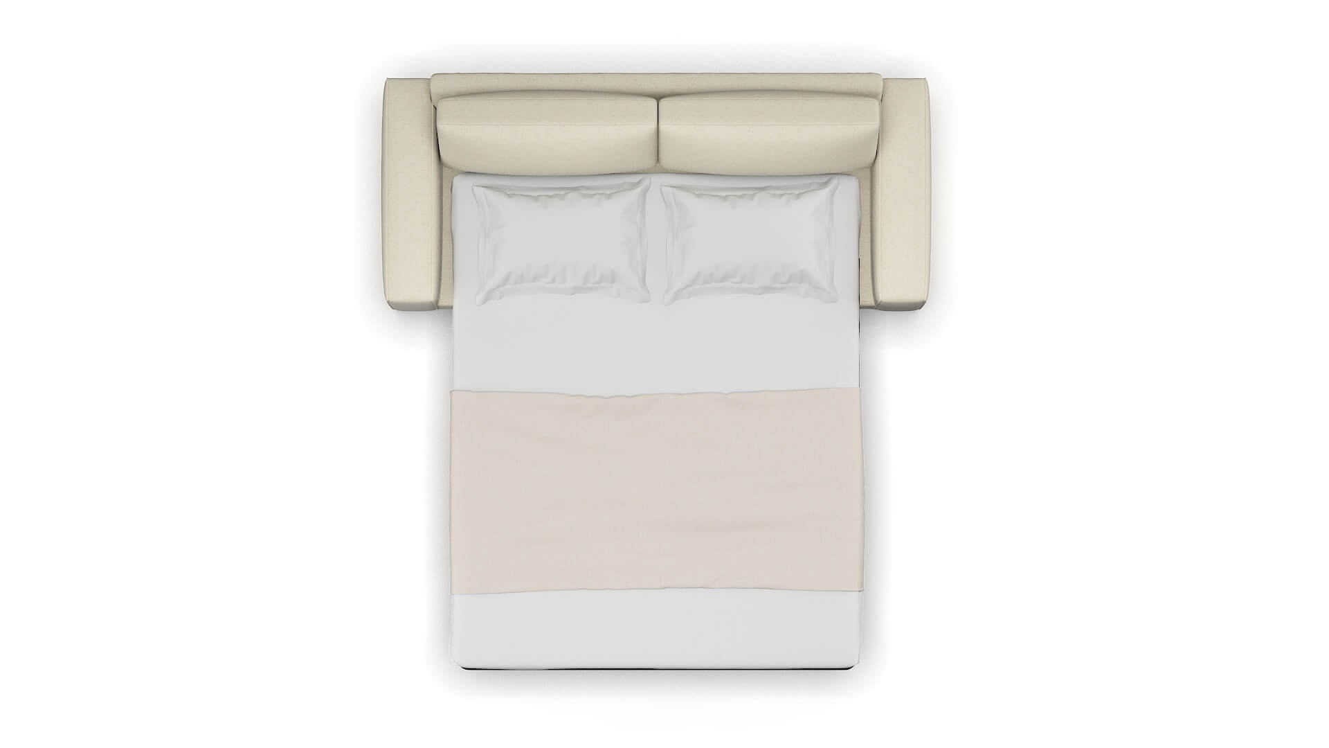 Monaco Lana Sand Sofa Sleeper Espresso legs 3