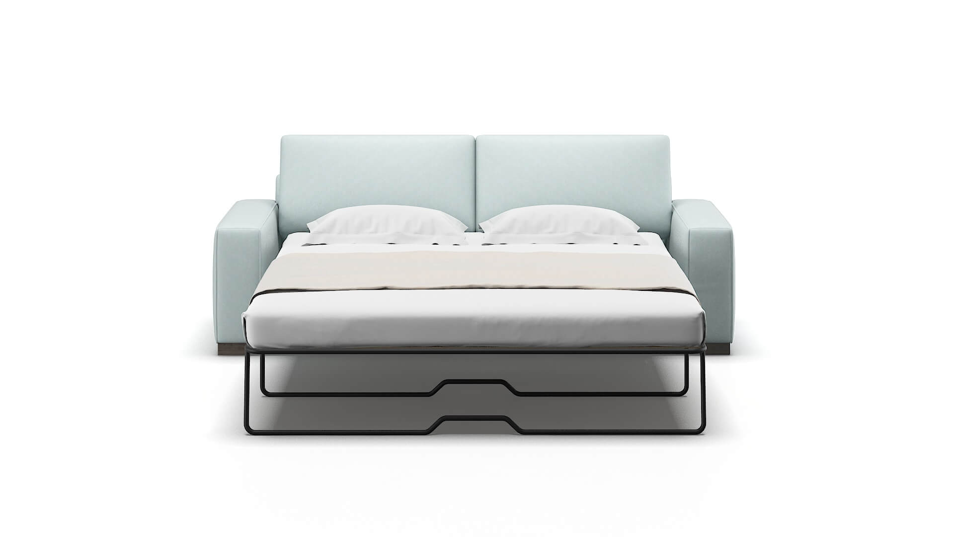 Monaco Leslie Robins_egg Sofa Sleeper Espresso legs 1