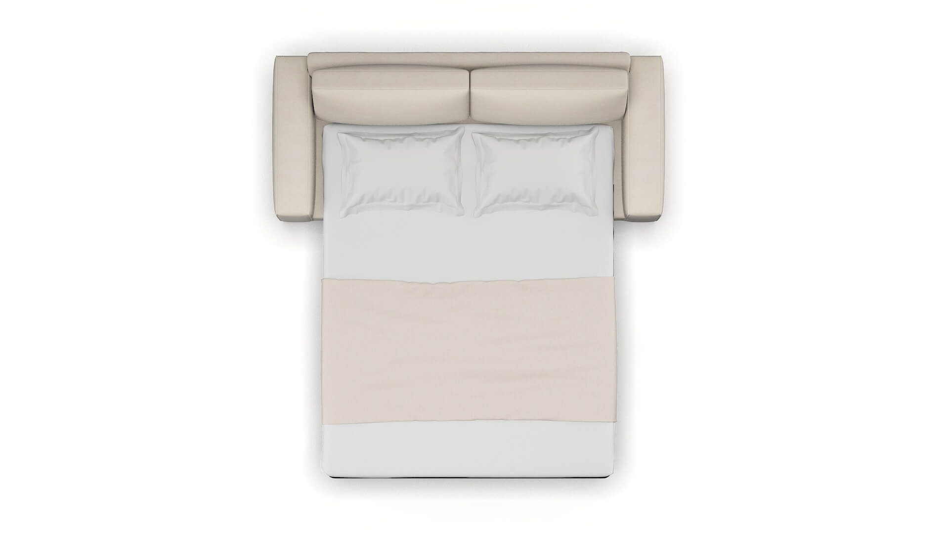 Monaco Malibu Linen Sofa Sleeper Espresso legs 3