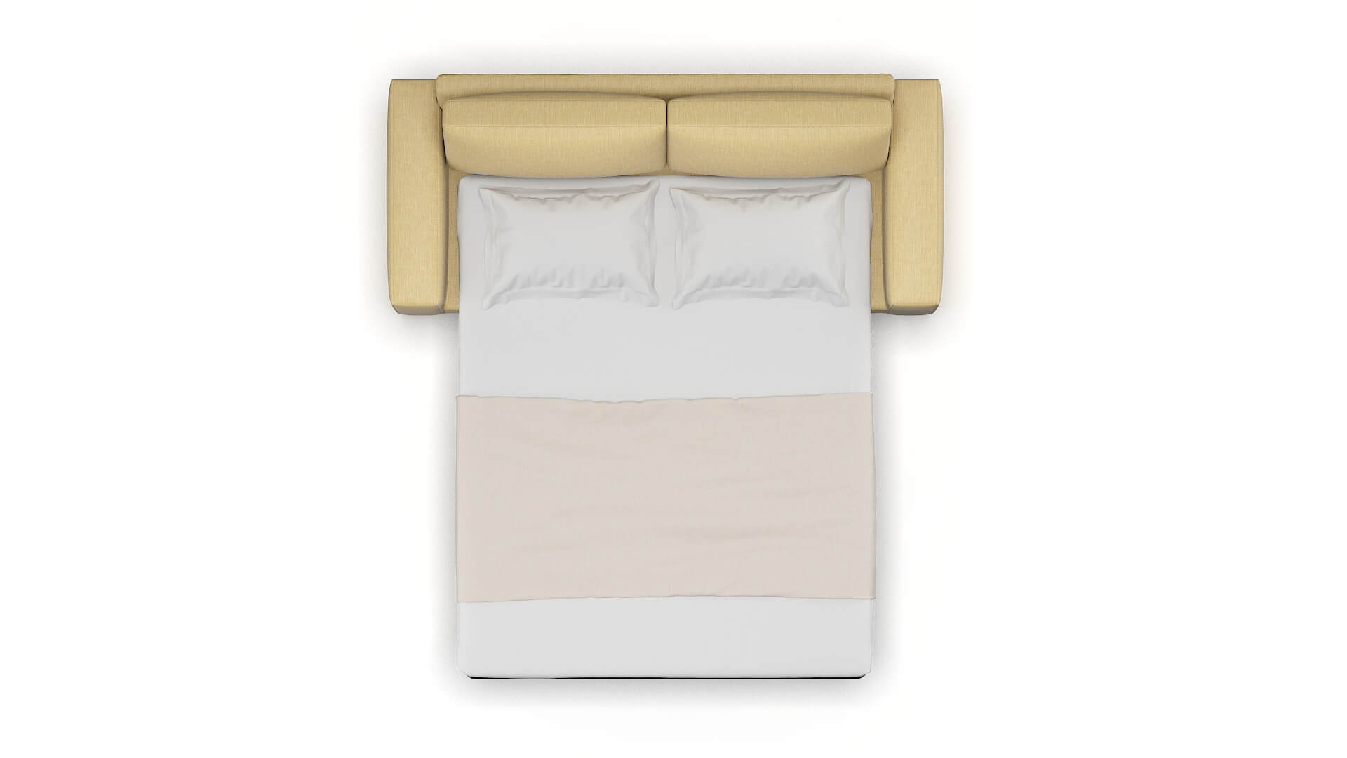 Monaco Malibu Maize Sofa Sleeper Espresso legs 3