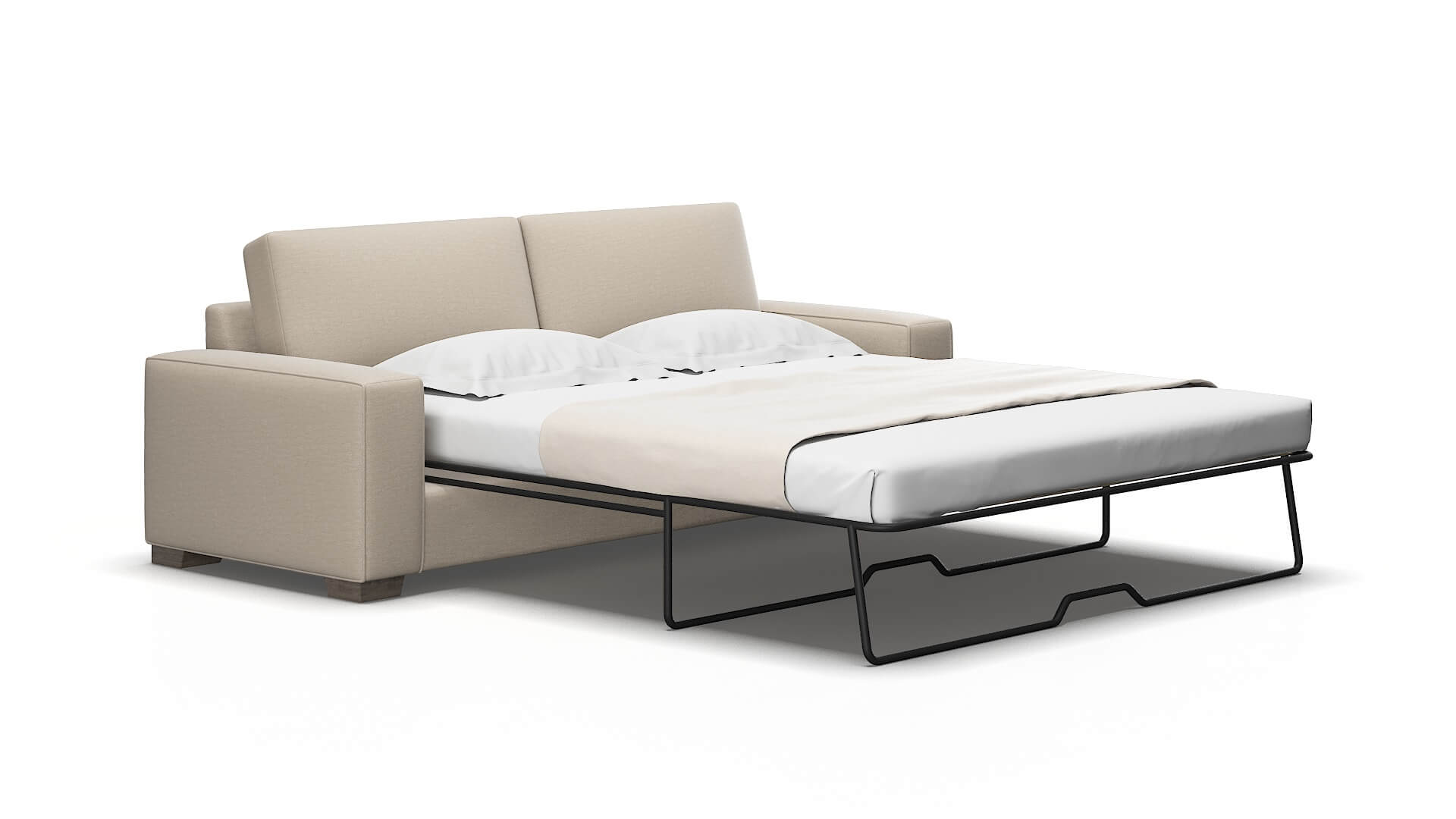 Monaco Naples almond Sofa sleeper Espresso Legs  2