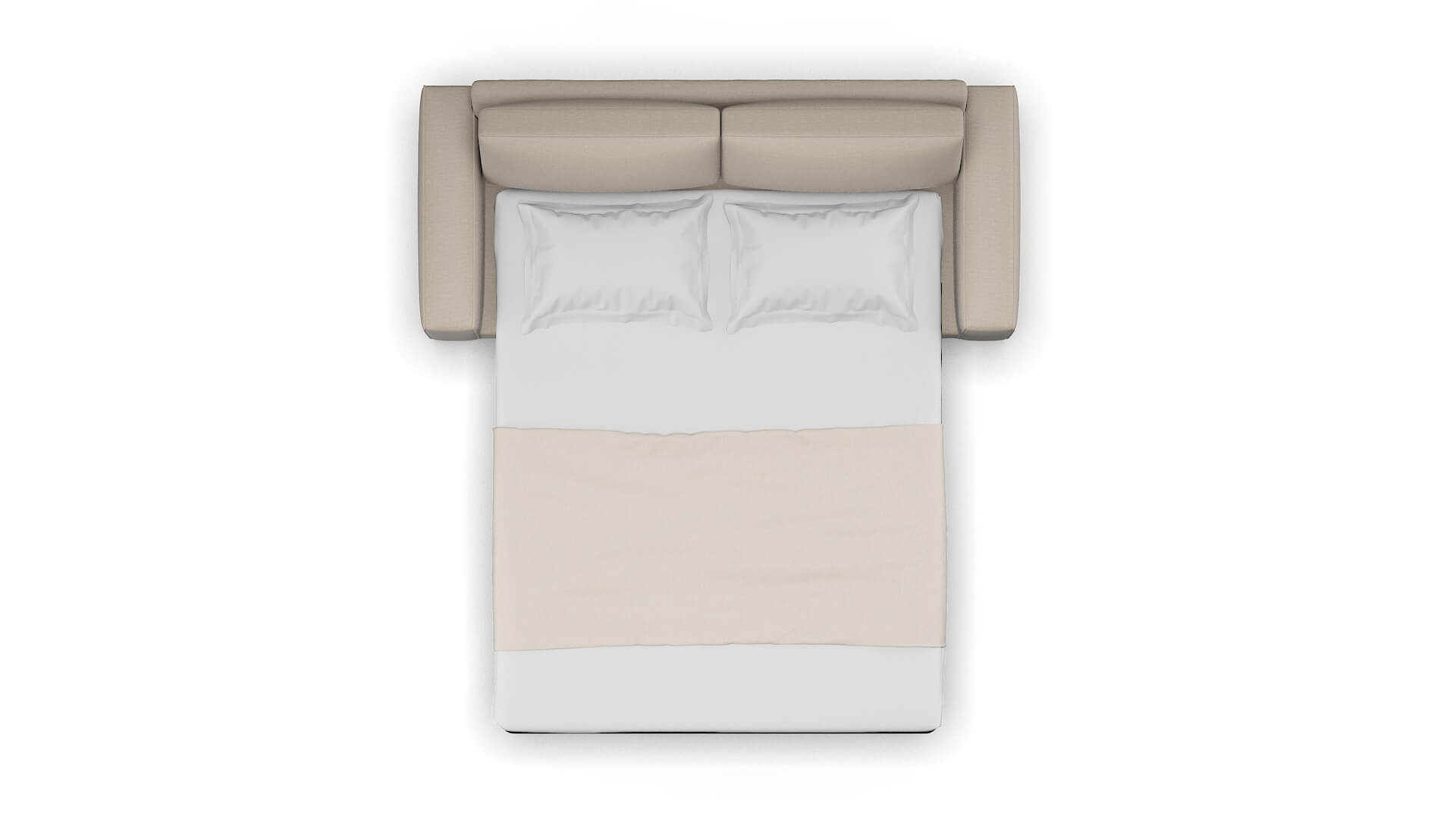 Monaco Naples Almond Sofa Sleeper Espresso legs 3