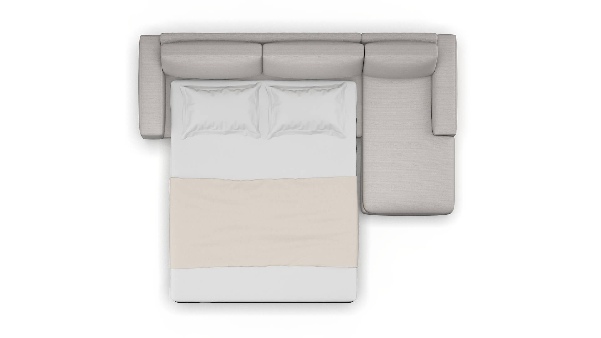 Monaco Naples Ash Panel Sleeper Espresso legs 3