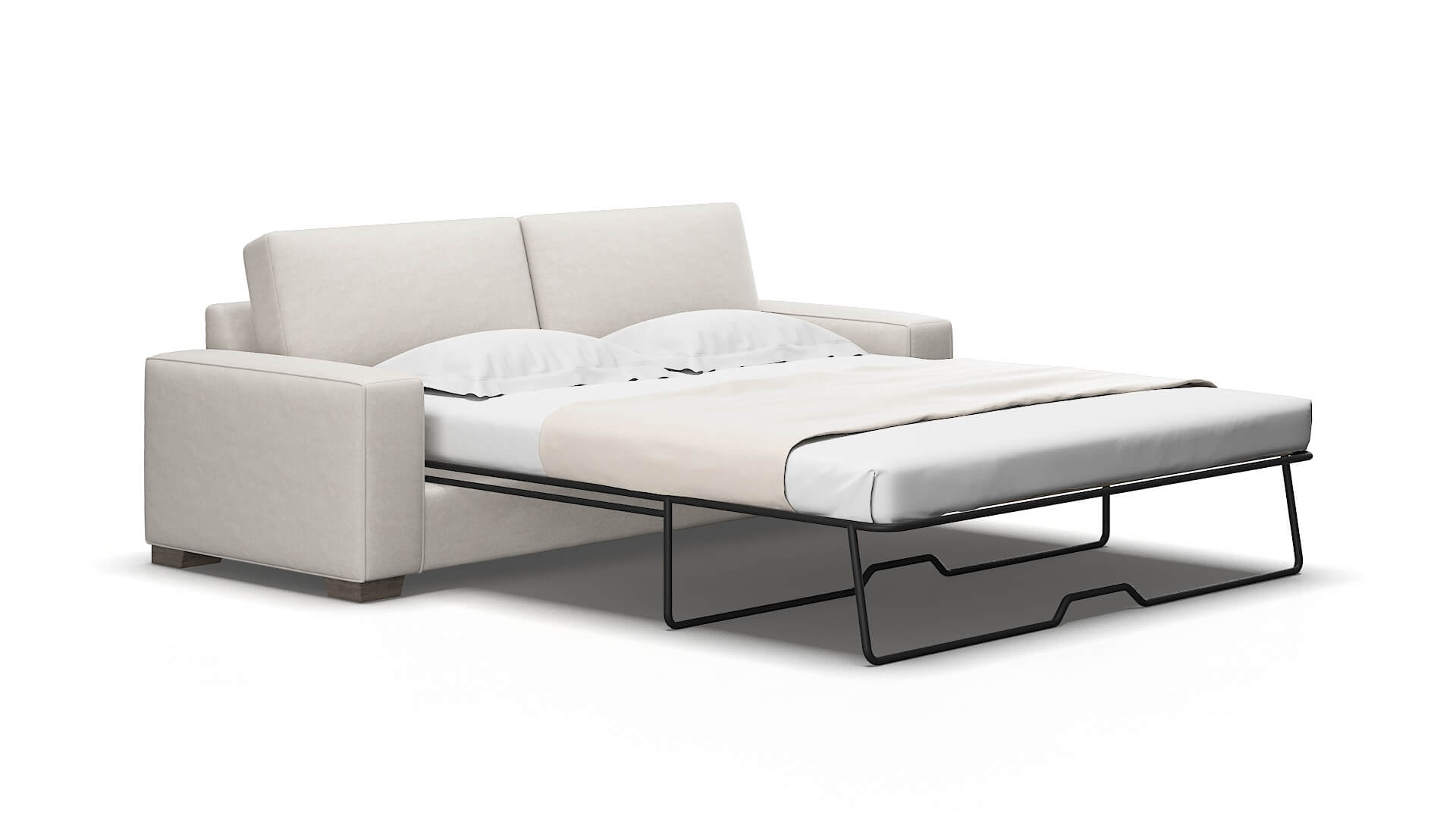 Monaco Noble grey Sofa sleeper Espresso Legs  2