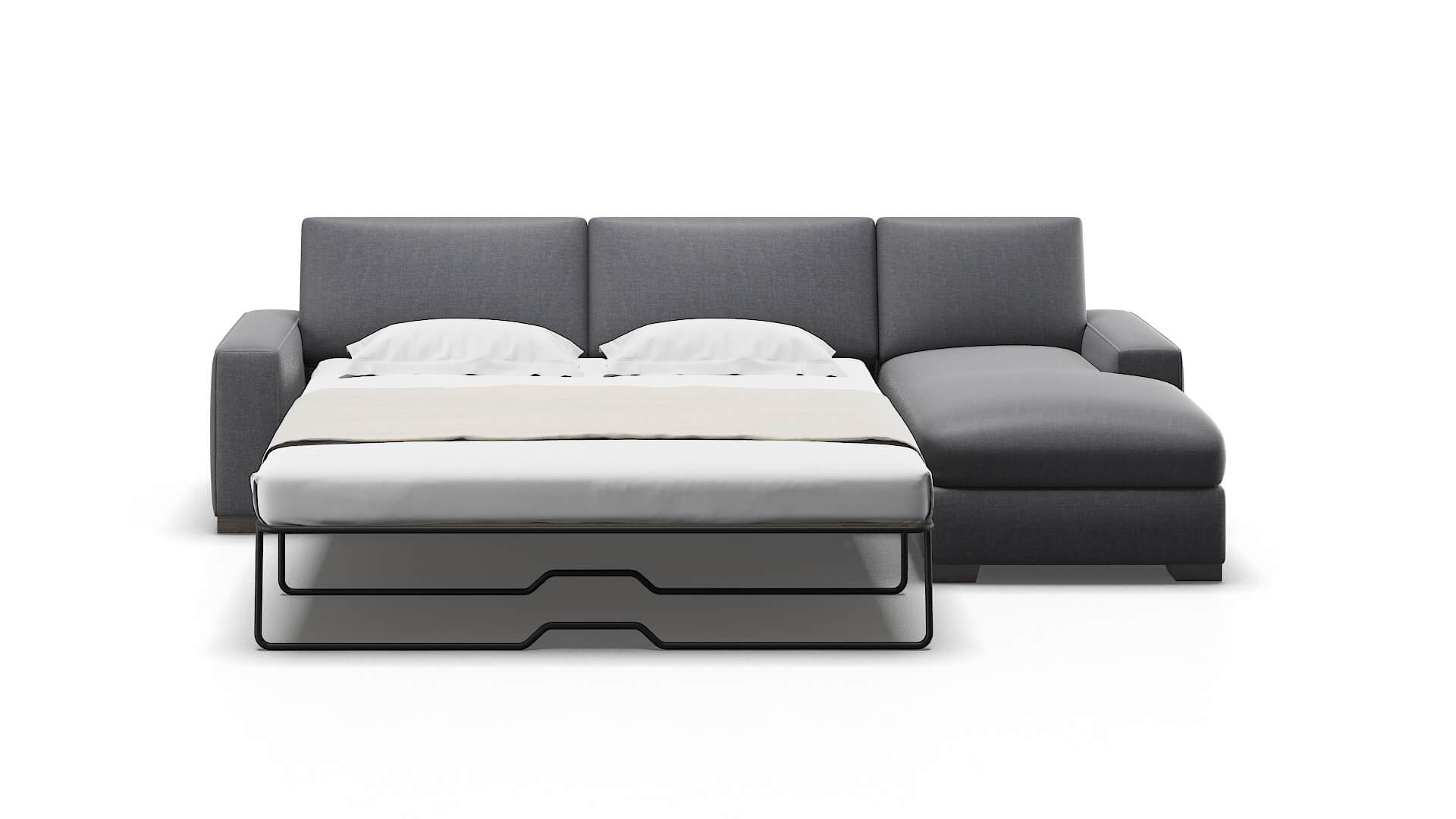 Monaco Notion Graphite Panel Sleeper Espresso legs 1