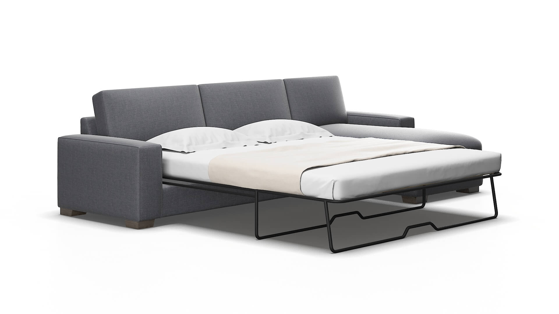Monaco Notion graphite Panel sleeper Espresso Legs  2