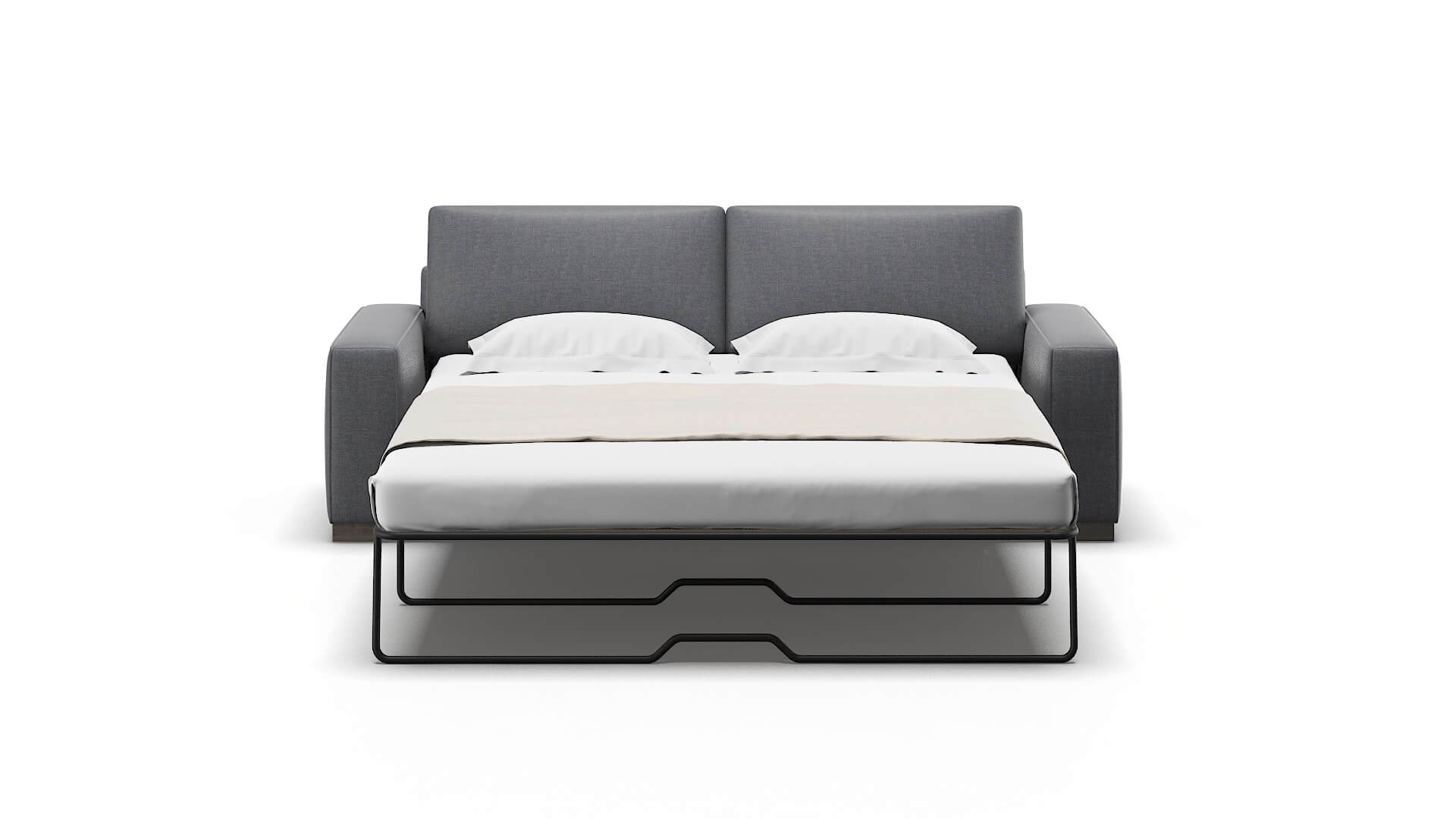 Monaco Notion Graphite Sofa Sleeper Espresso legs 1