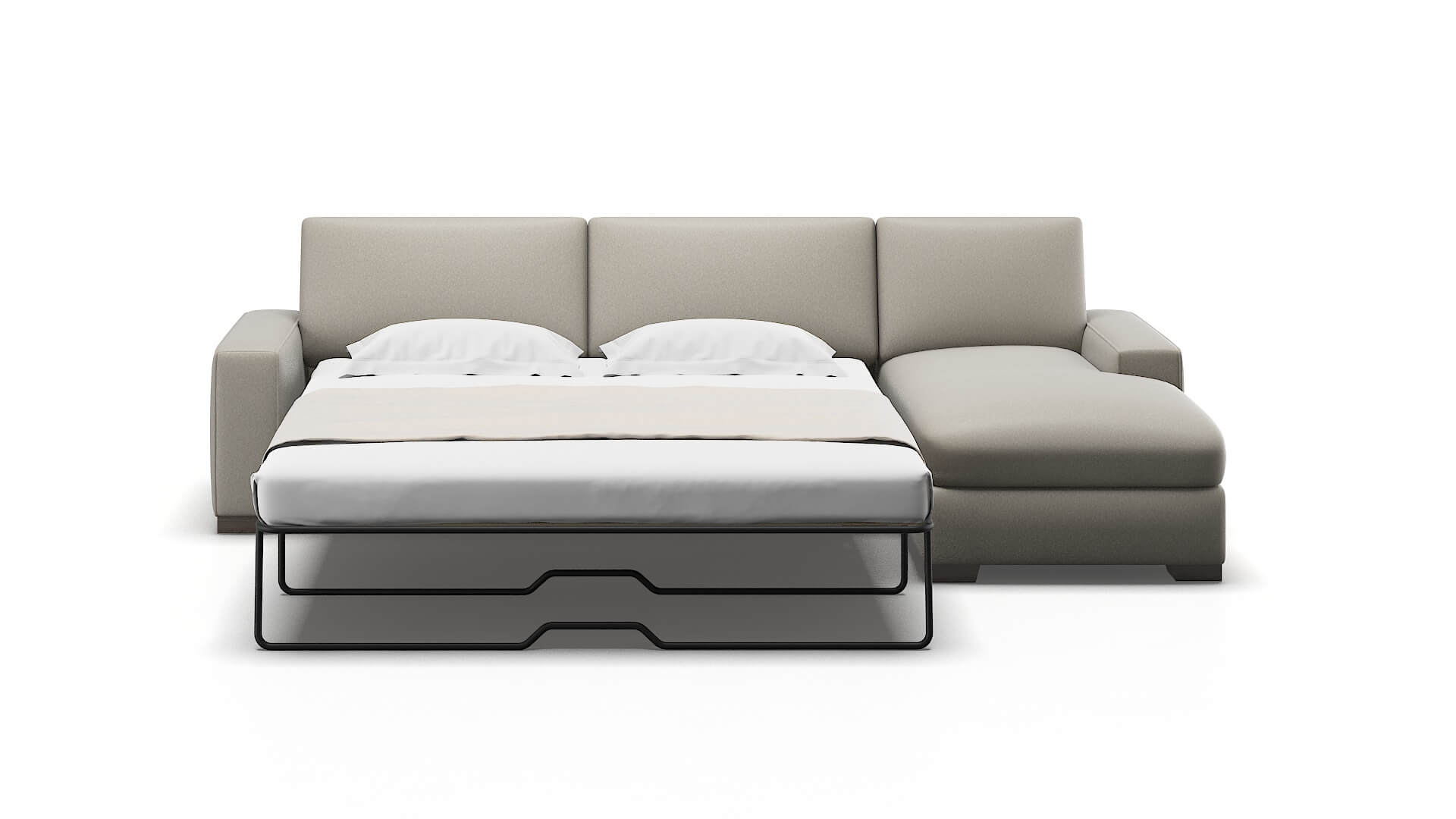 Monaco Oscar Silver Panel Sleeper Espresso legs 1