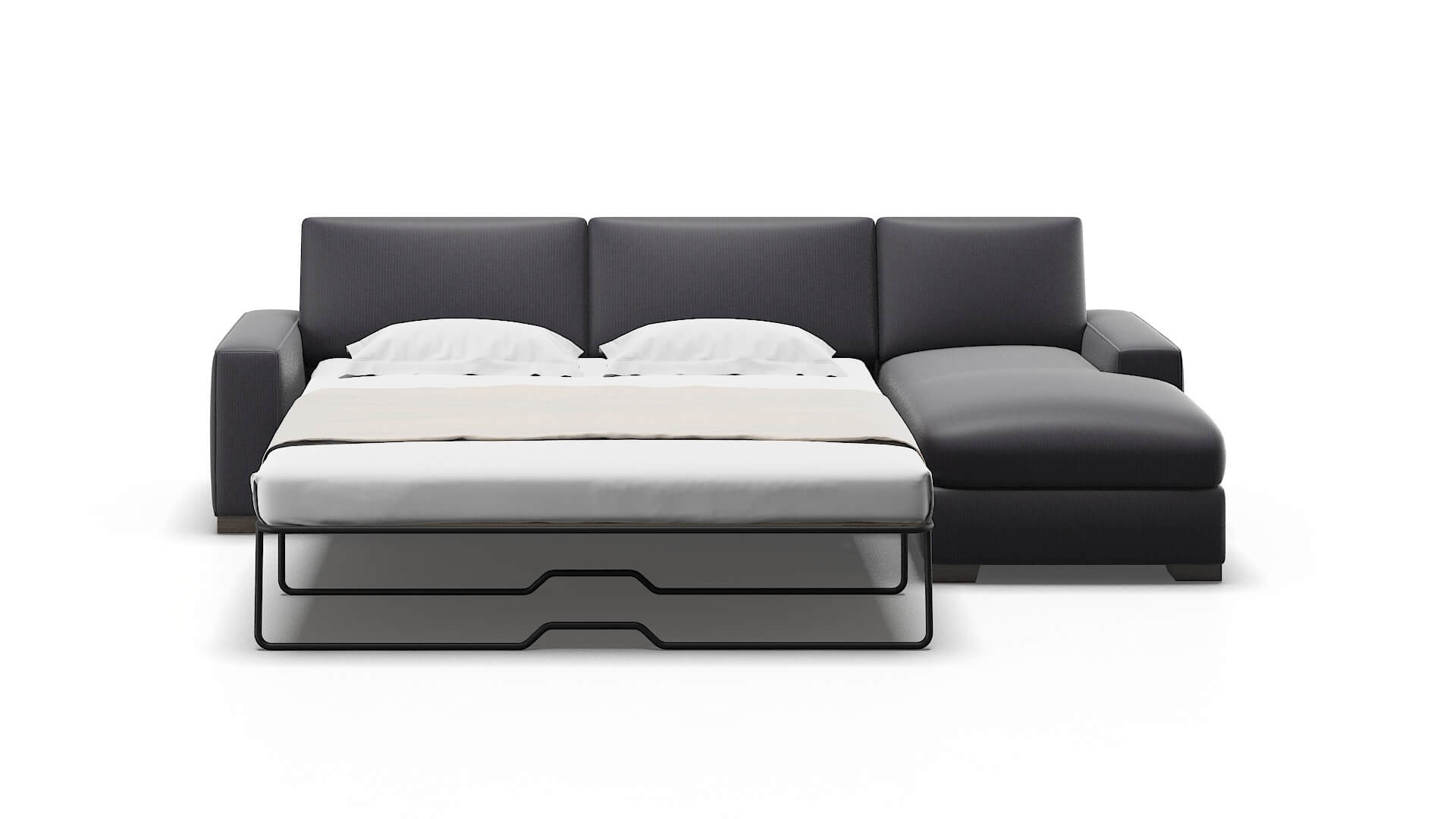 Monaco Parker Charcoal Panel Sleeper Espresso legs 1