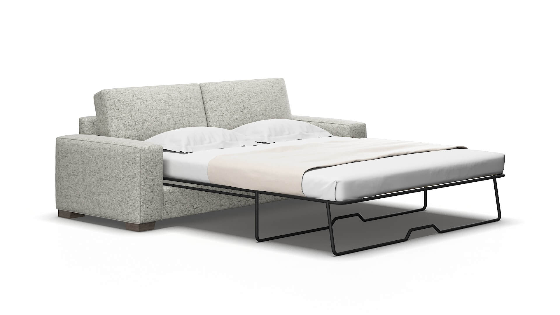 Monaco Prime Gravel Sofa Sleeper Espresso legs 2