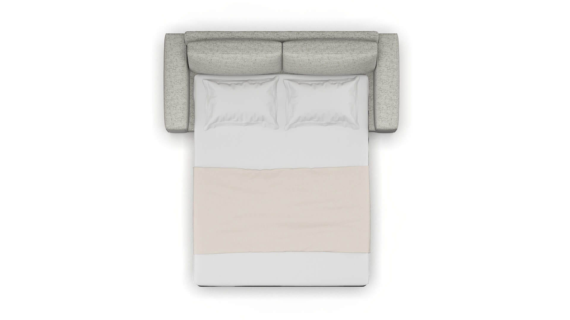 Monaco Prime Gravel Sofa Sleeper Espresso legs 3