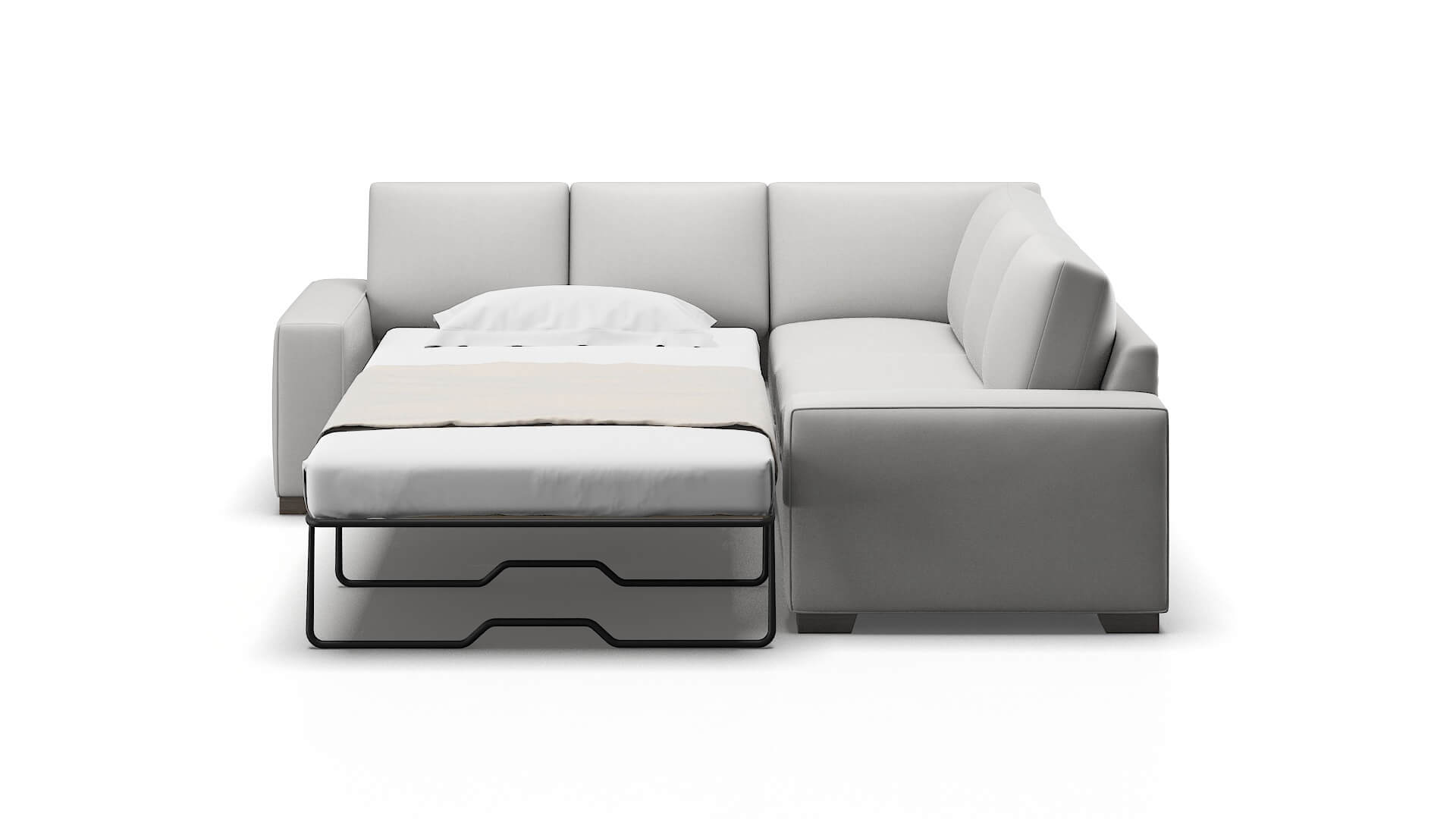 Monaco Prisma Steam Sectional Sleeper Espresso legs 1