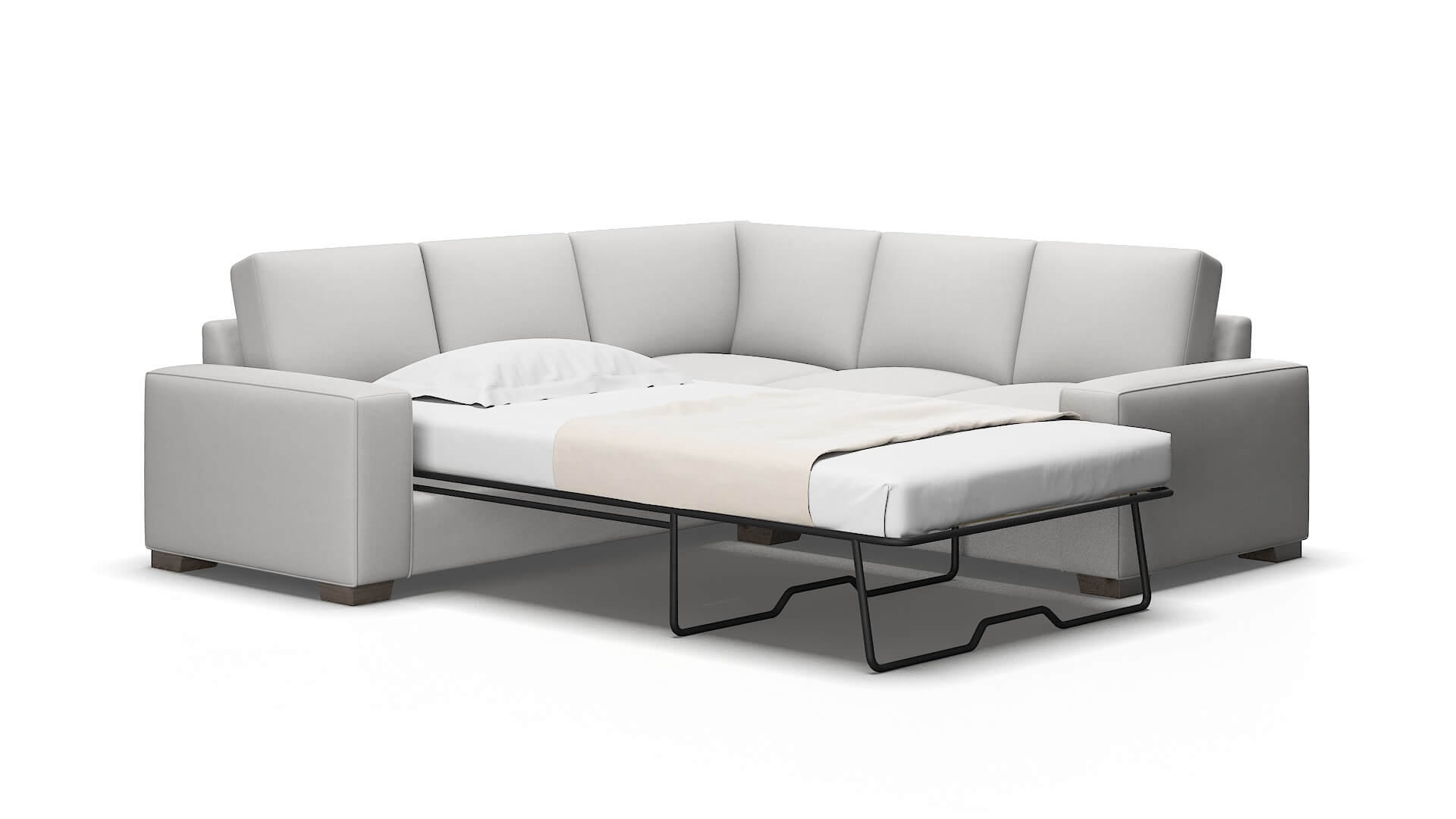 Monaco Prisma Steam Sectional Sleeper Espresso legs 2