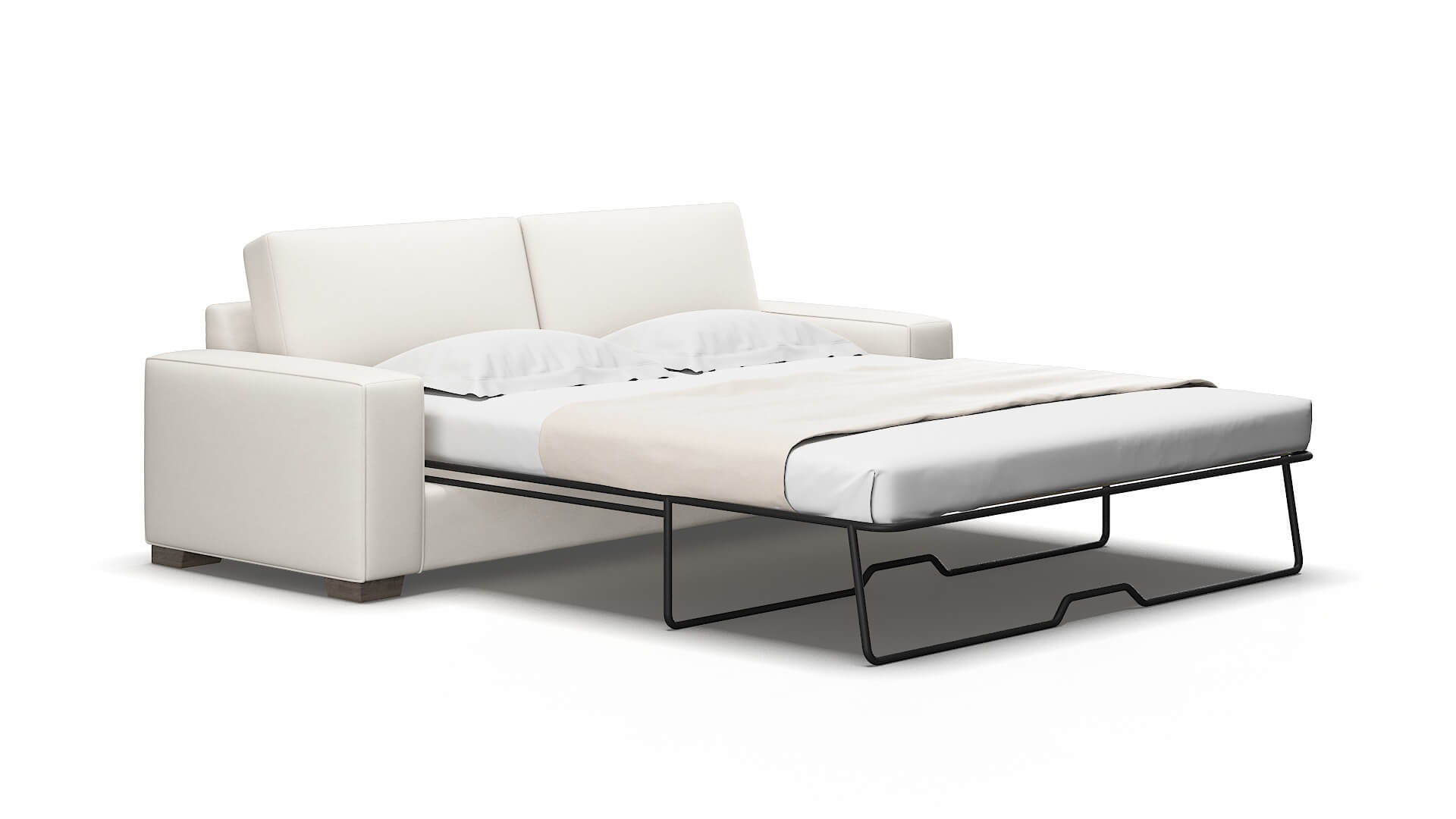 Monaco Redondo pearl Sofa sleeper Espresso Legs  2