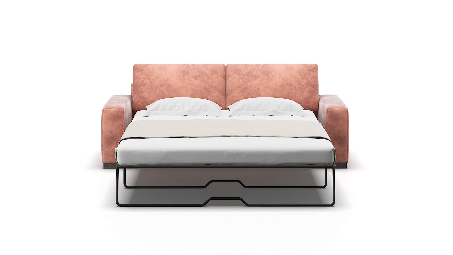 Monaco Royale Blush Sofa Sleeper Espresso legs 1