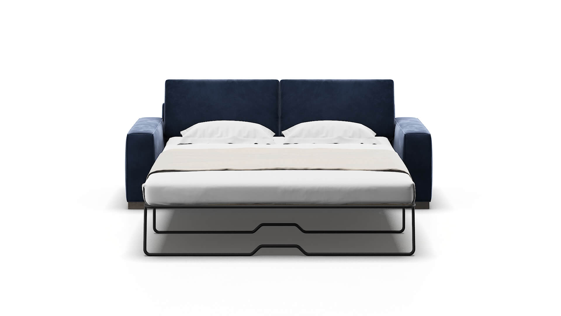 Monaco Royale Cobalt Sofa Sleeper Espresso legs 1