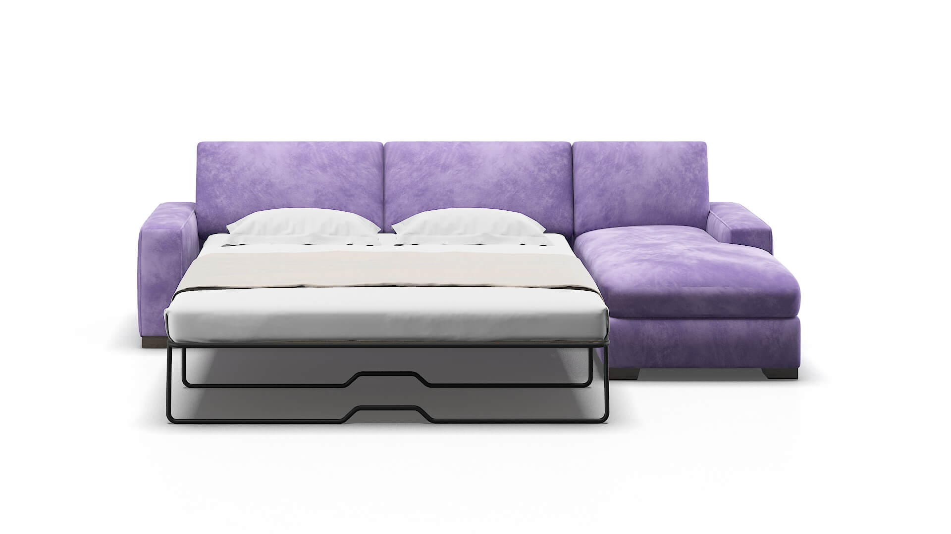 Monaco Royale Lavender Panel Sleeper Espresso legs 1